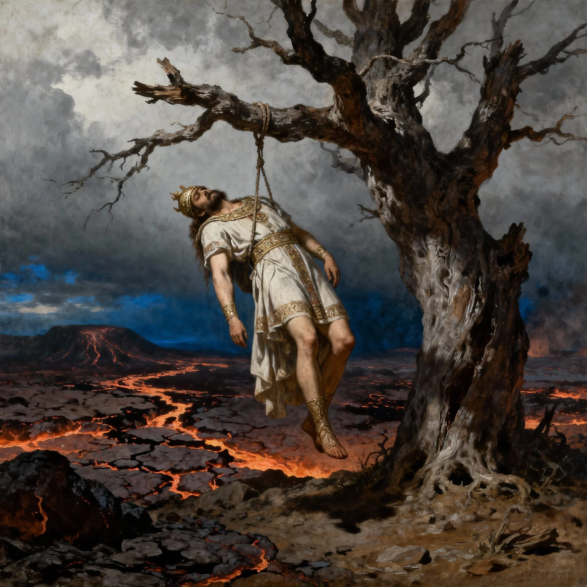 When they found Artašiyāta he had been killed by his own soldiers and hung out for all to see as the ultimate humiliation.