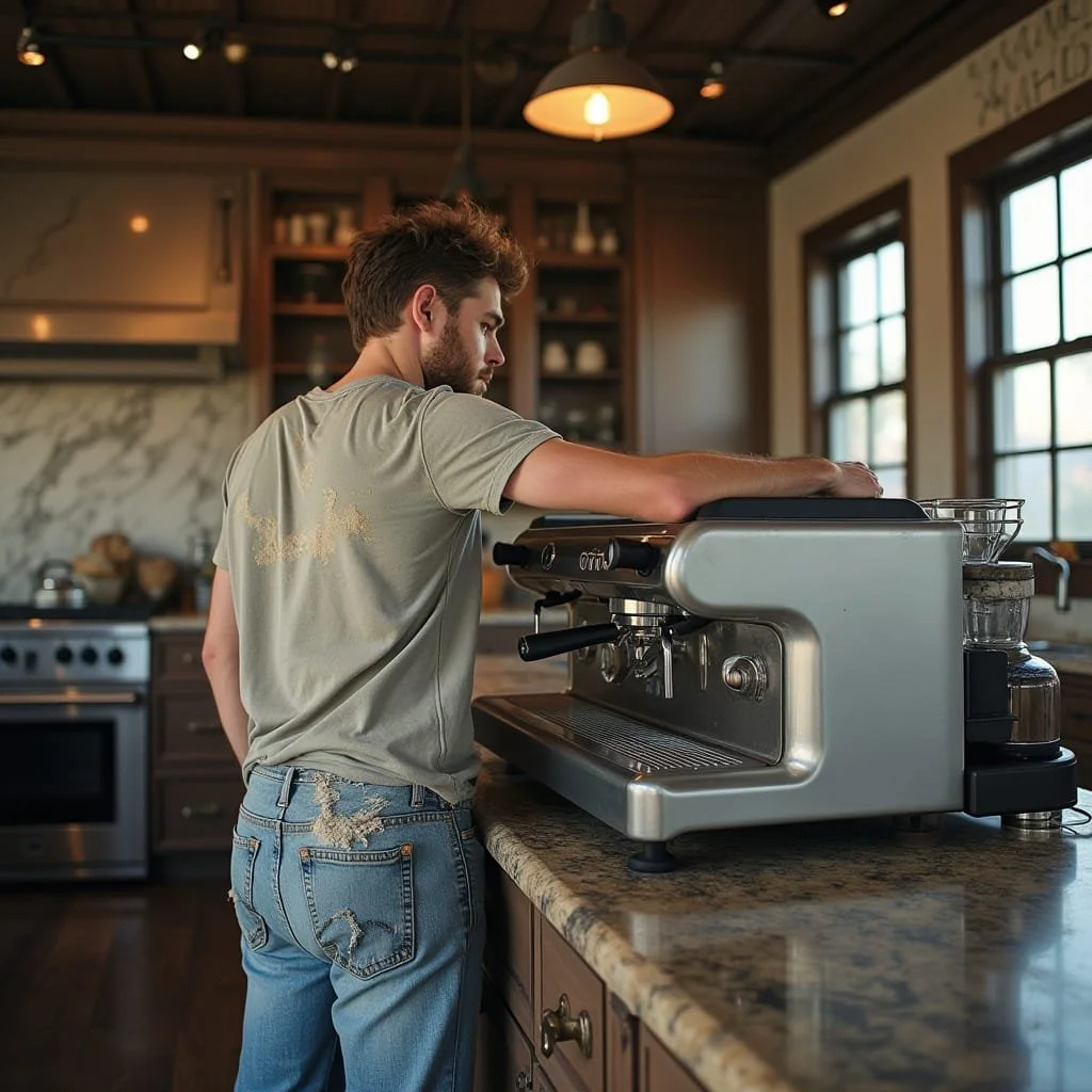 "And the place even has an espresso machine...I must be dead and in heaven."