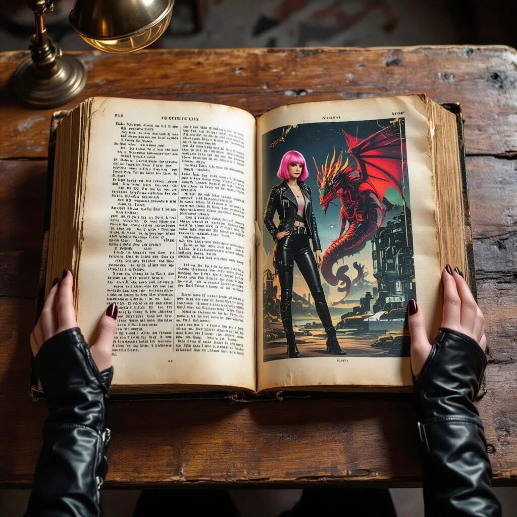 Malika turns a page and it is as if an electric shock is flashing through her body...