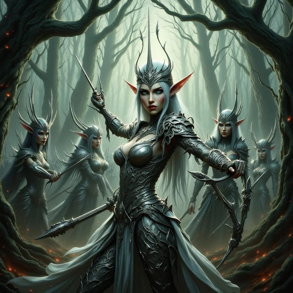 In her speech Isolde calls for the troops to chase the Valdarins out of the woods for once and for all, to cleanse it from the stain of Valdarin for once and for all. With exuberant cheering the troops show that she can count on their allegiance.