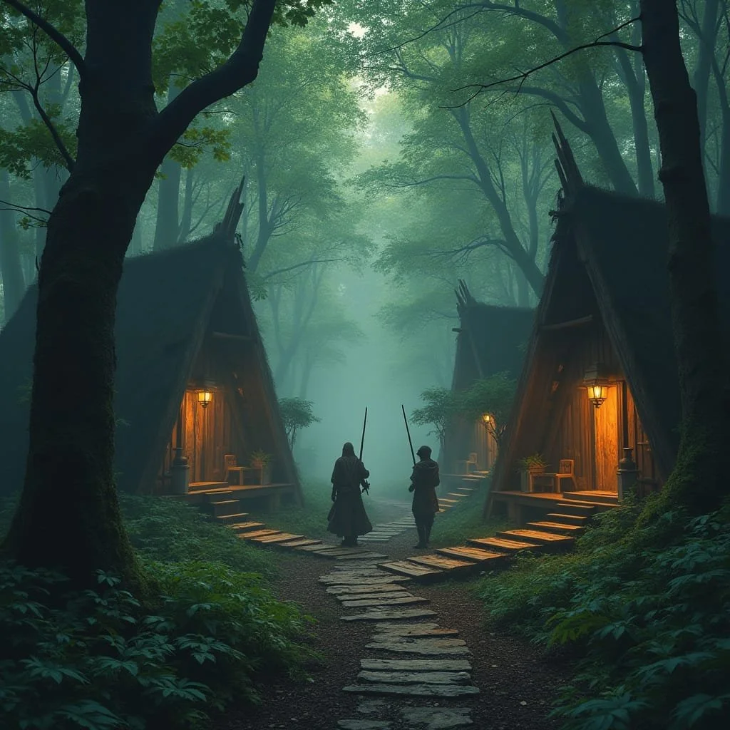 One ordinary night, the guards at their outposts, were all occupied by the event that was about to happen.