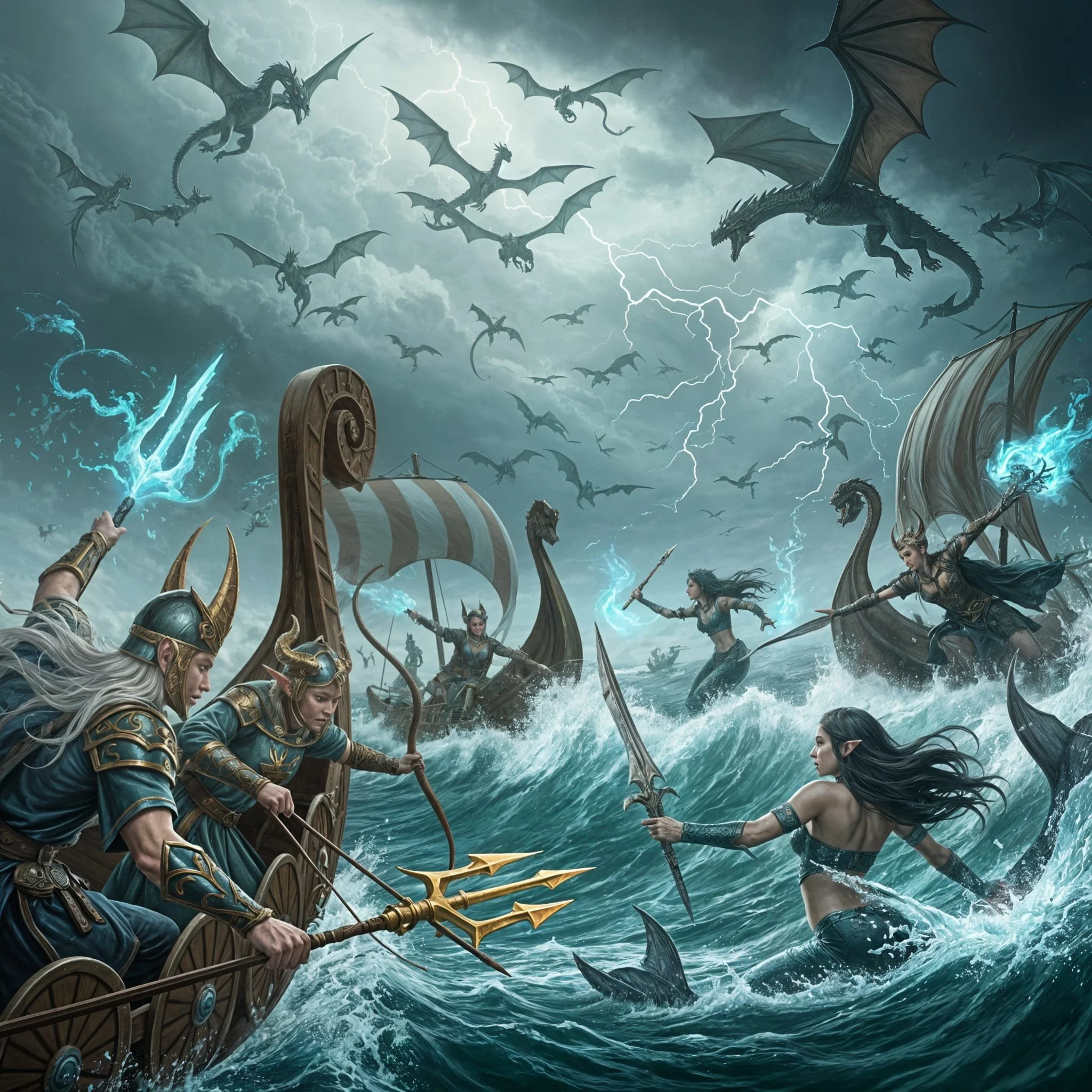 ...only to be raided by a population of mermaids just as peace seemed to have returned...