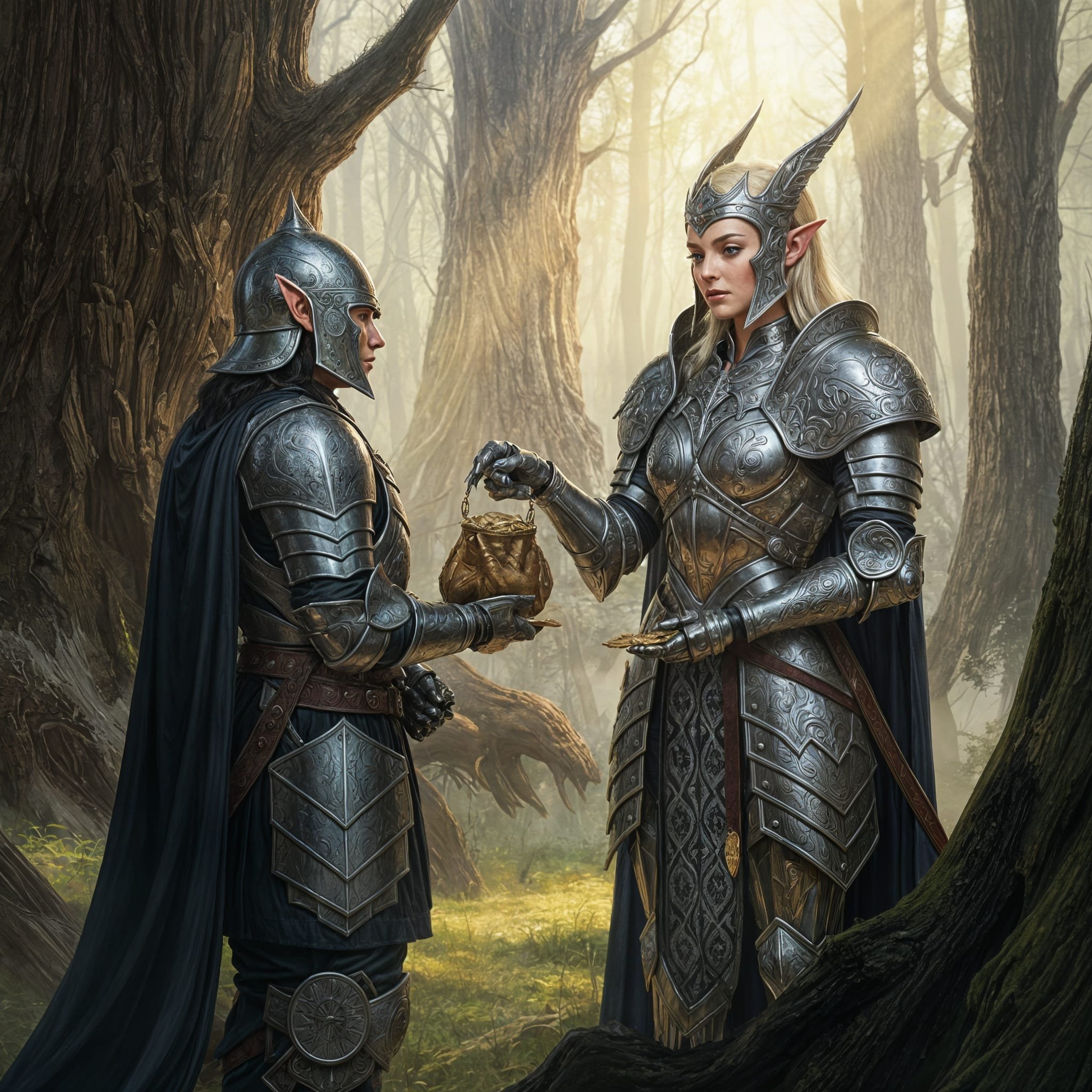 Isolde was aware of the value of this information. In her eyes, Eryndor would not hesitate to use this treaty against her for his own royal ambitions. She thanked the anonymous soldier and handed him a pouch with gold coins.