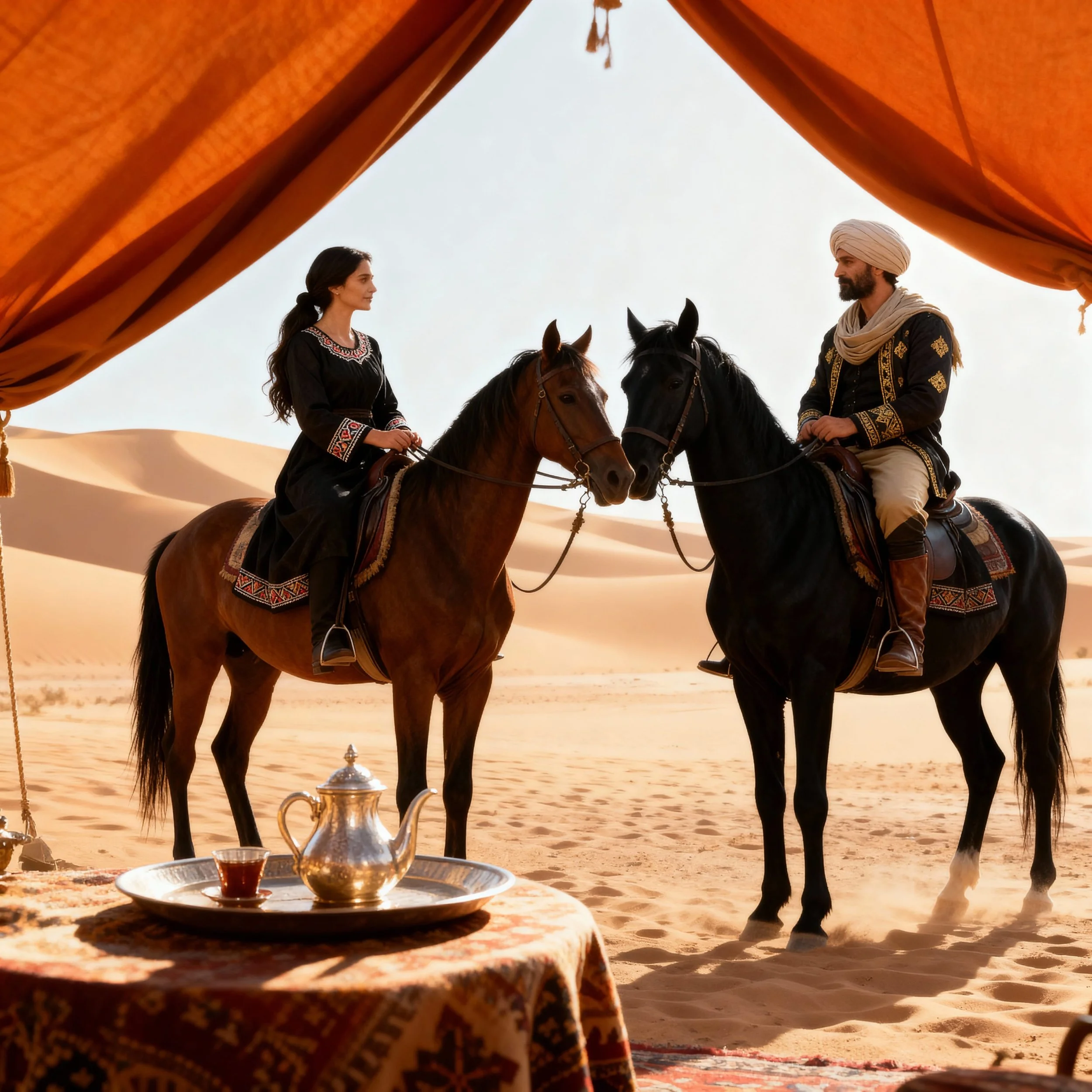 The two began meeting regularly for long horseback rides, with the father's permission. He had also realized that Neo was a man of ambition and power, and he sensed an opportunity to gain influence through his daughter.