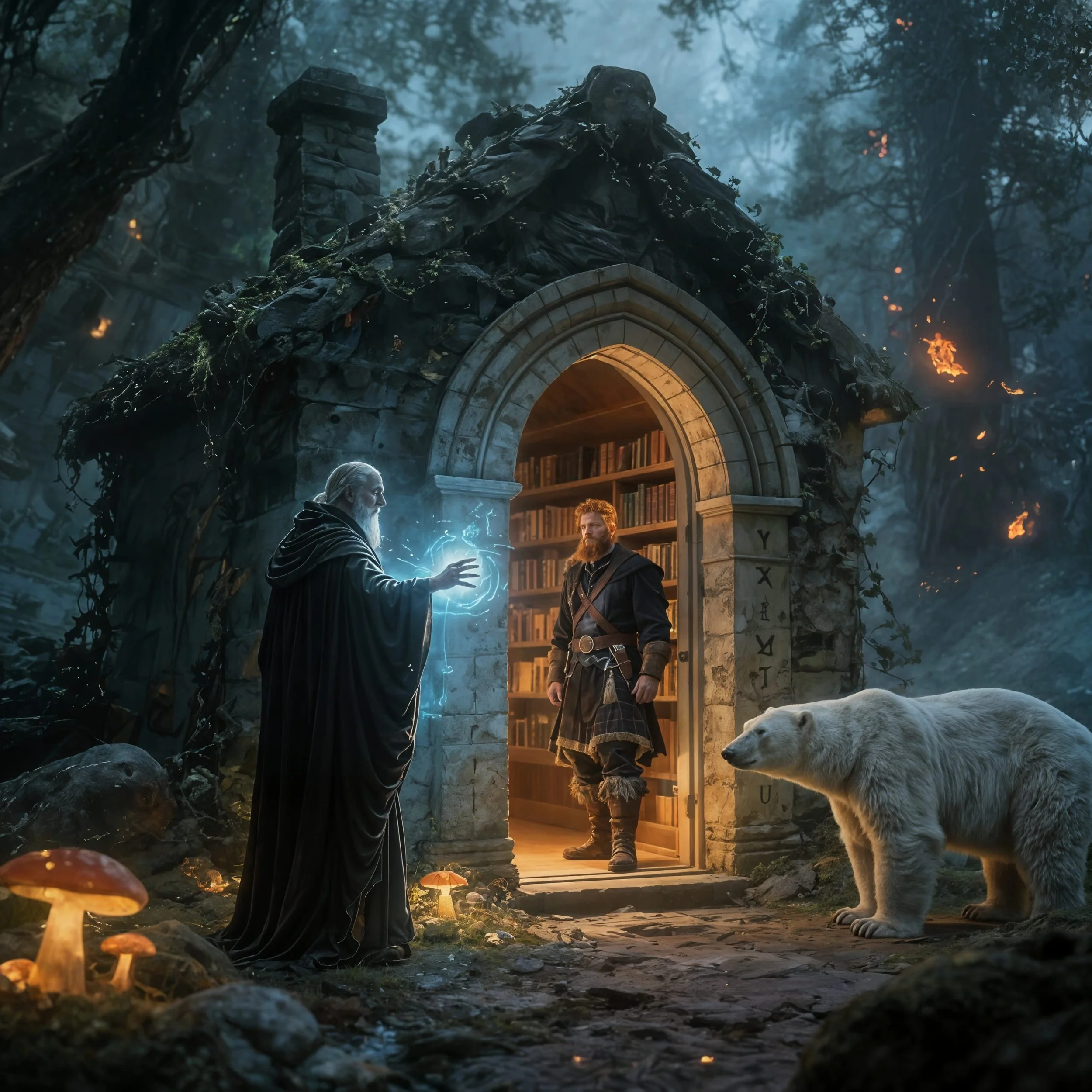 And then suddenly Barði appeared again, ready to cast a spell at MacDonald and Tornassuk.