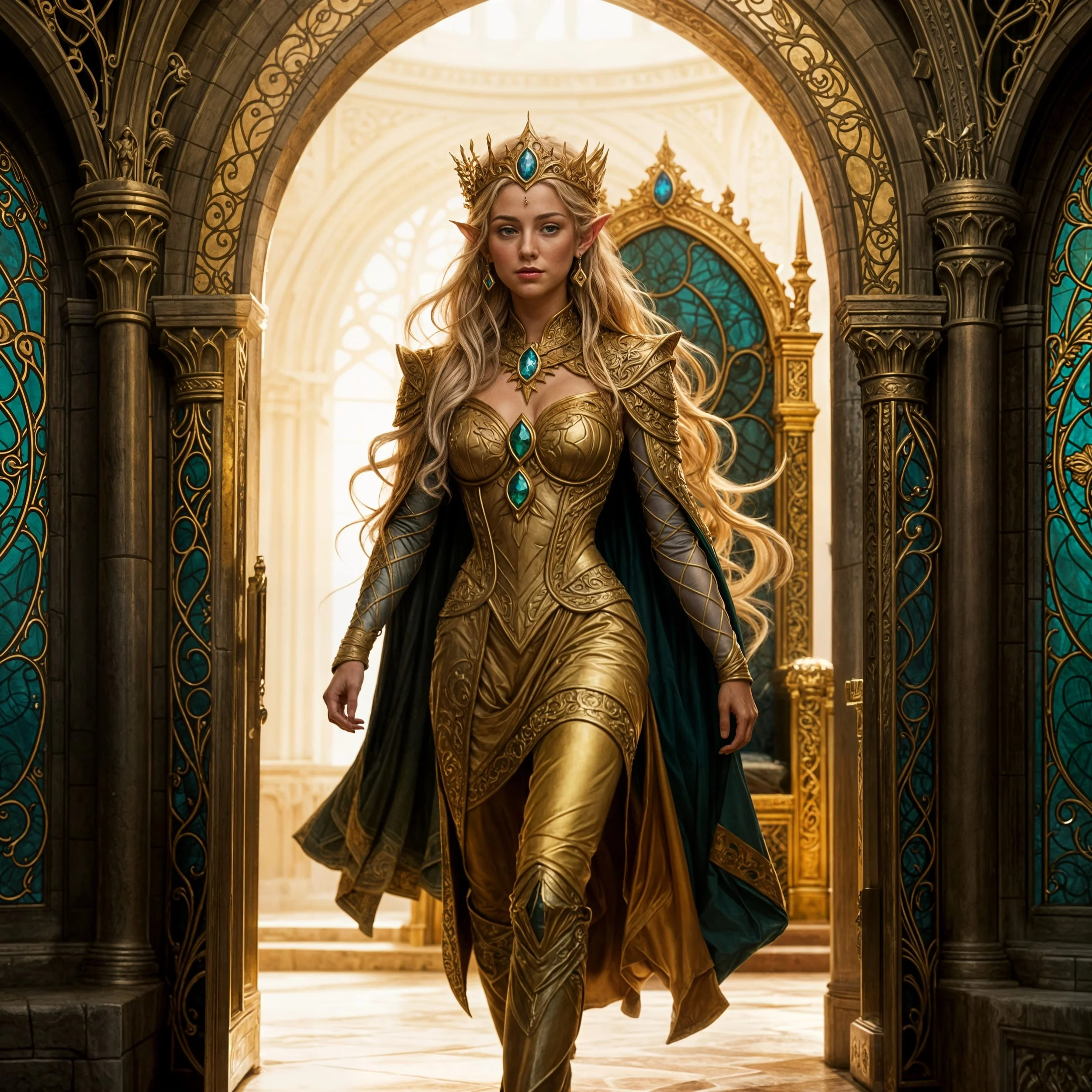 Isolde made her entrance to loud applause and cheers.