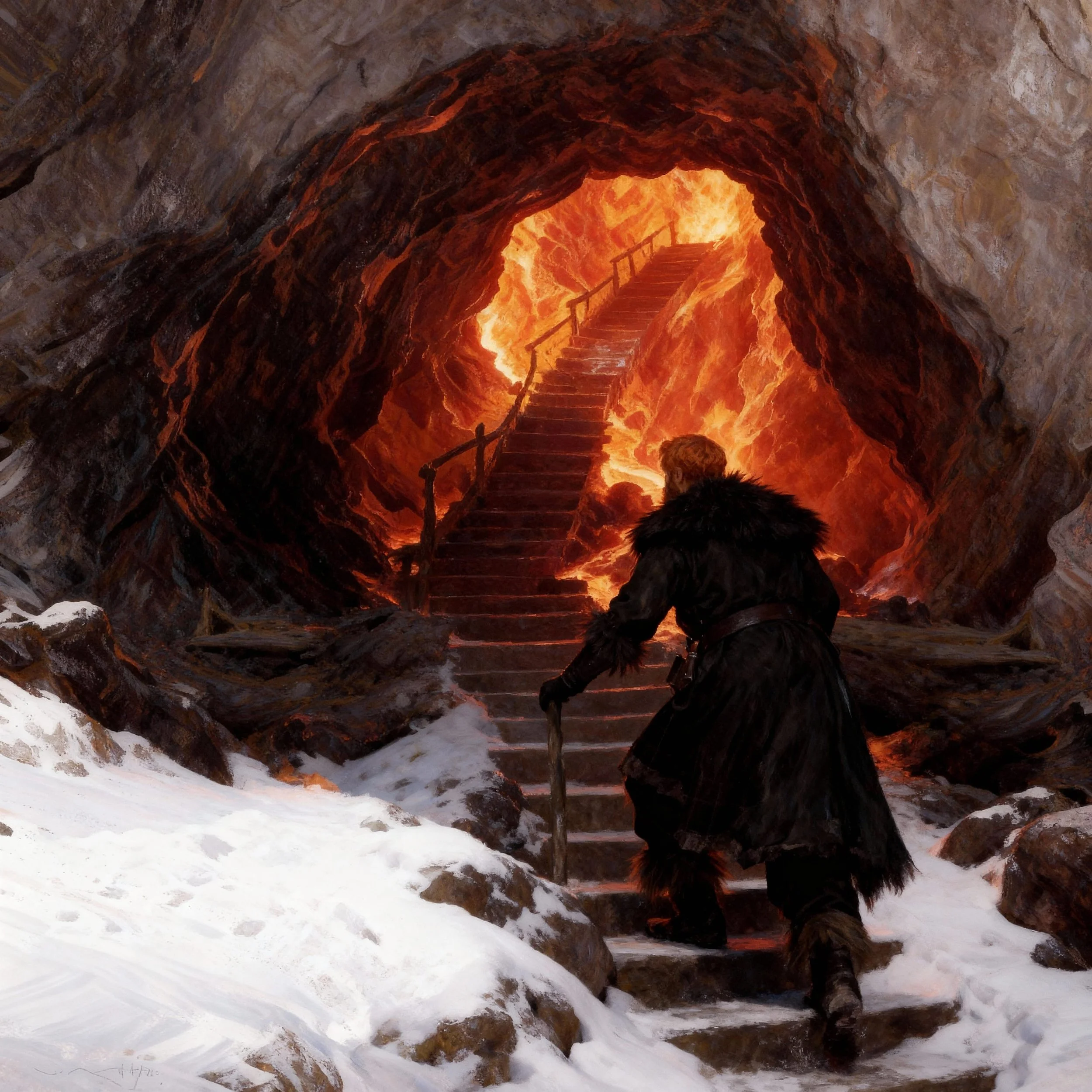 That was the last thing Katla said to him, and she vanished. MacDonald shook his head....ghosts, spells, folklore, witches....what else would still be coming at him....anyway, he said: "for queen and country" , and up he went.
