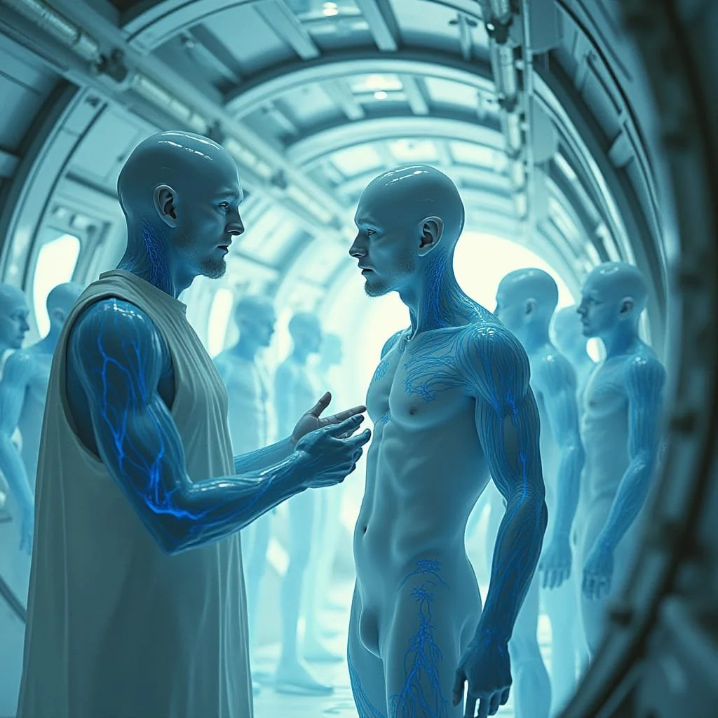 "So you need three Type EC3256 clones for activation. They will be ready for deployment at local sunset. Your access to the lab is now no longer authorized. Kindly return to your station."