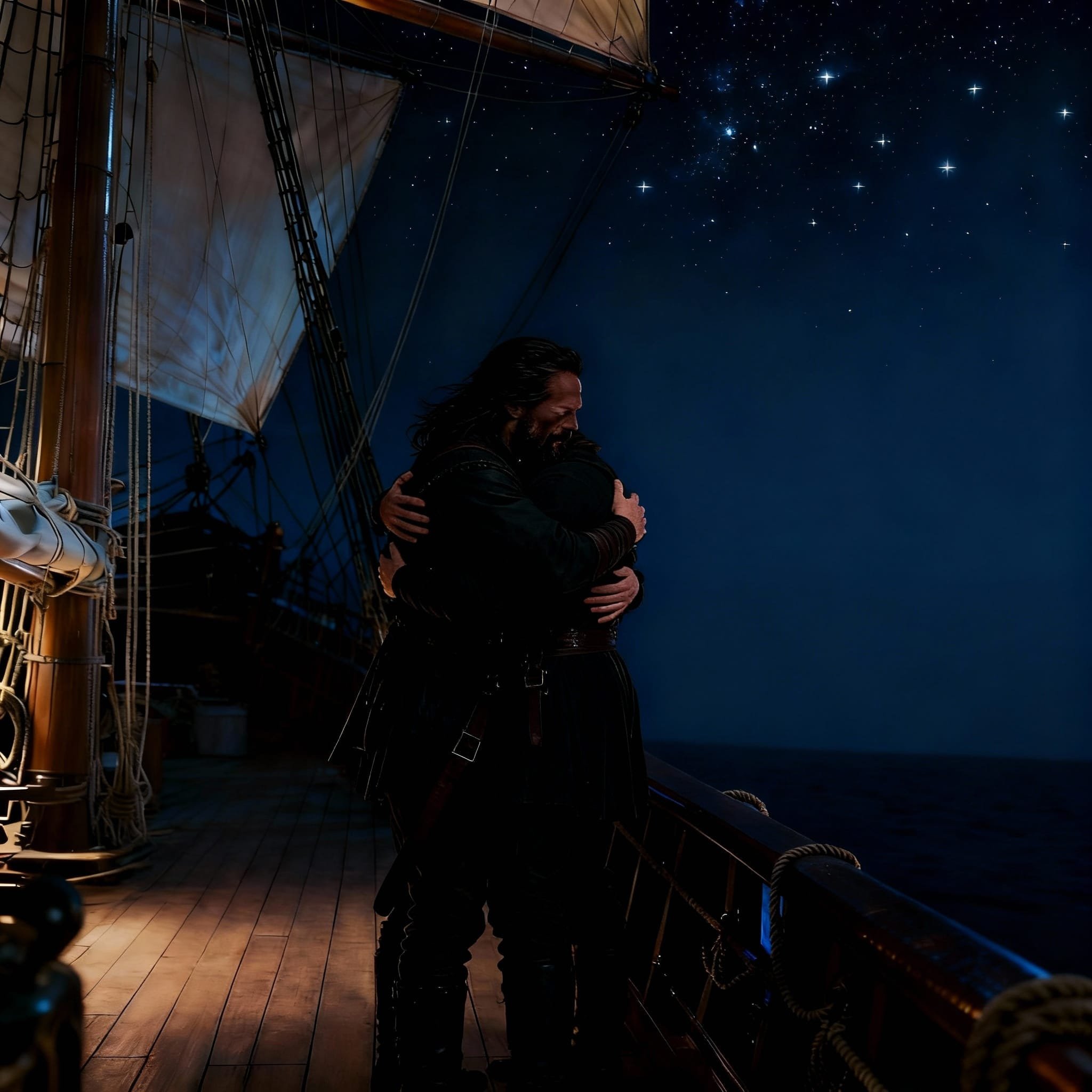 Both Murat and MacDonald were extremely glad to see one another again and they grabbed each other in a tight hug.