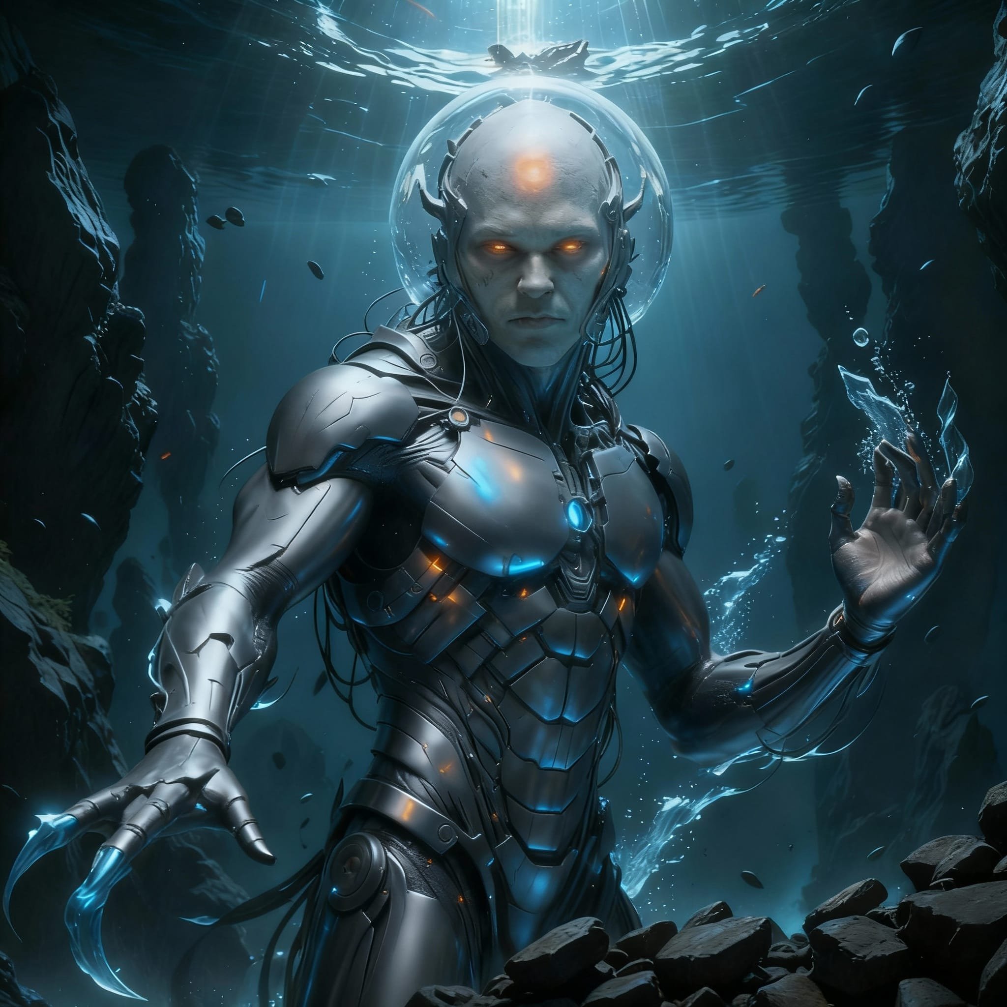 However, the gills on the back met with resistance from the strategists, as they were too vulnerable in hand-to-hand combat. So, the gills were moved to the helmets. But that too met with resistance...the helmets were also far too vulnerable.