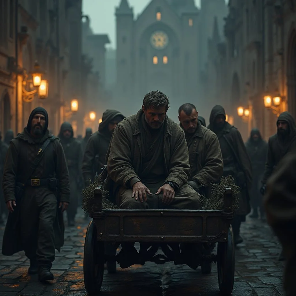 After tempers have calmed down again the prisoners are sent to the courthouse.