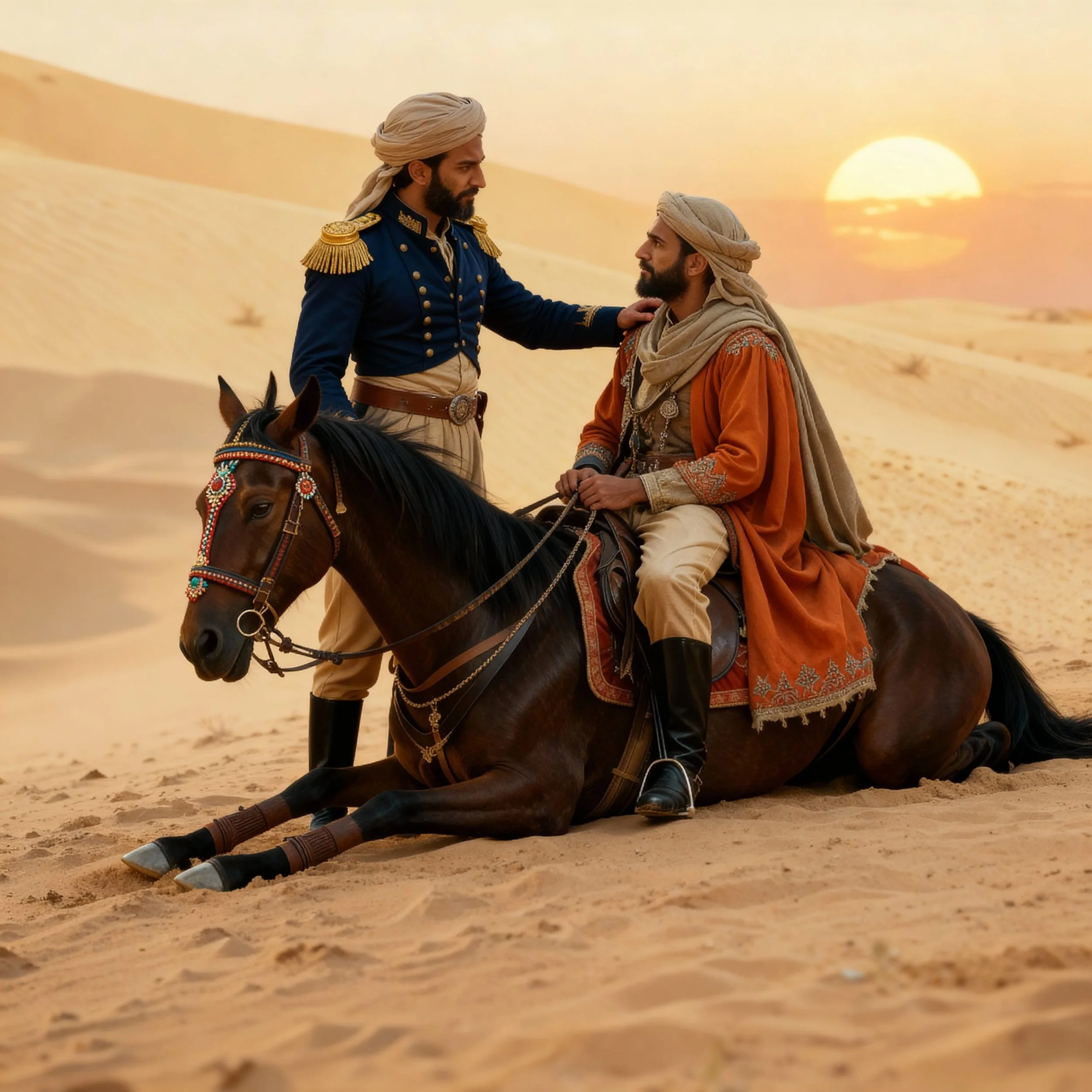 In the second week horses gave up and had to be killed and left behind. But Neo was everywhere to encourage his men, to consolidate them, and give the example.