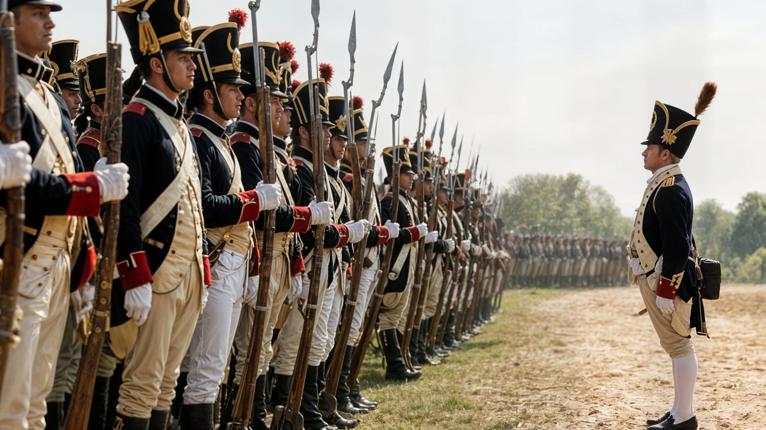 At first light that morning, with the dew still tangibly in the air, Neo's army was ready for inspection. Neo had made sure they all had new uniforms and weapons, and pride was palpable.