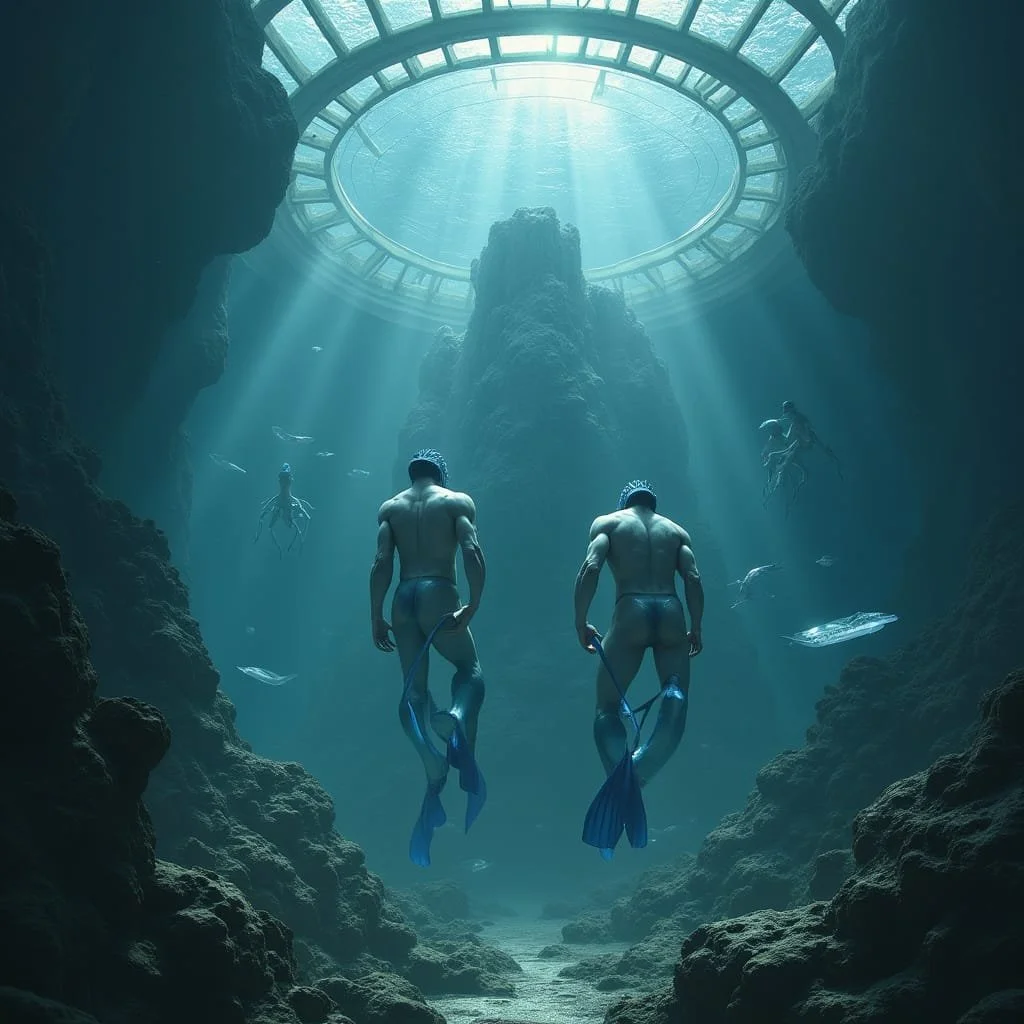 Finally, the ideal location was found, with high walls and only one entrance from above. Then the idea arose to close off this entrance with a dome.