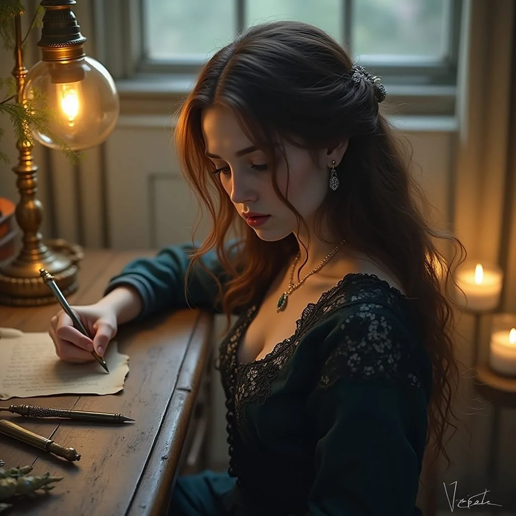 Whereupon she wrote a letter to Neo. She swore her loyalty and love to him, but also pleaded for Hippolyte's life because he wasn't made to be a soldier and could entertain her while Neo was away on campaign. She called Neo a dozen pet names and shed