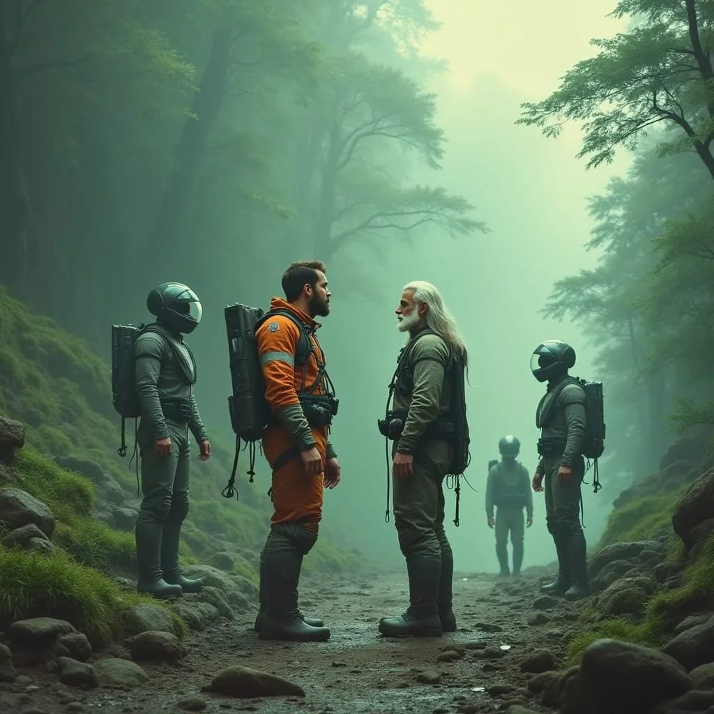 This last incident with the statue in the base camp of the engineers is the proverbial straw that breaks the camel's back for Mac, head of the engineers, and he confronts Zoroaster.