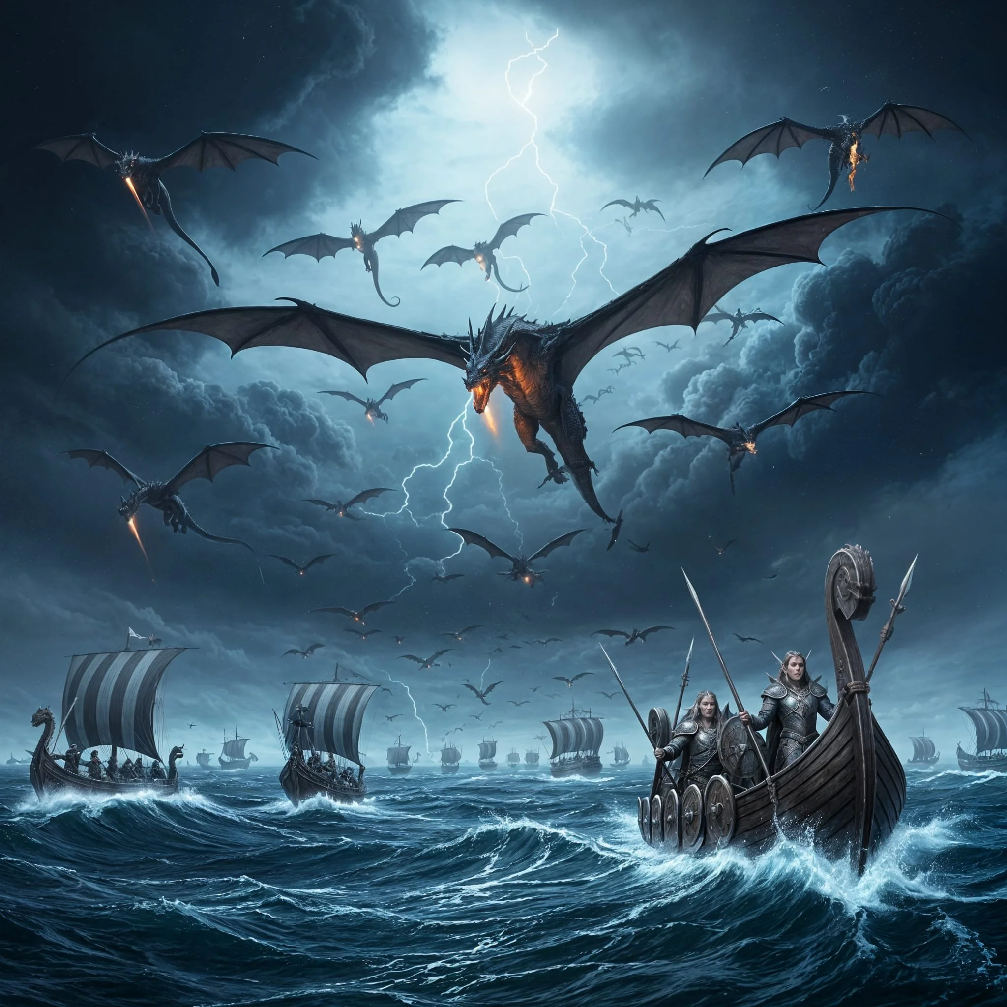 As agreed, the dragons would navigate and guide the ships. Now it was just a matter of hoping the myth wasn't a fable.
