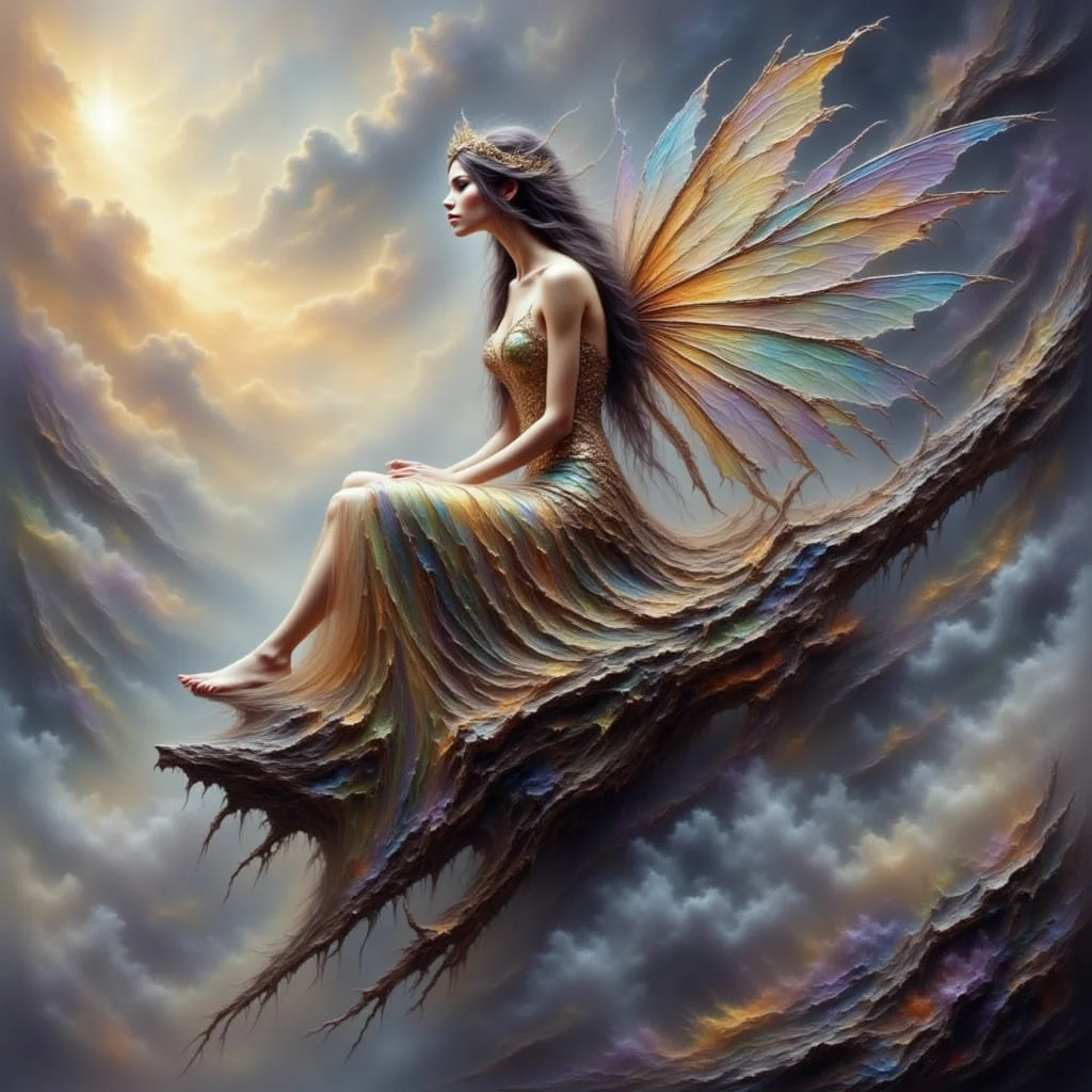 While accidentally observing the sprites having fun in the woods, the dragons were discovered by faery royalty.