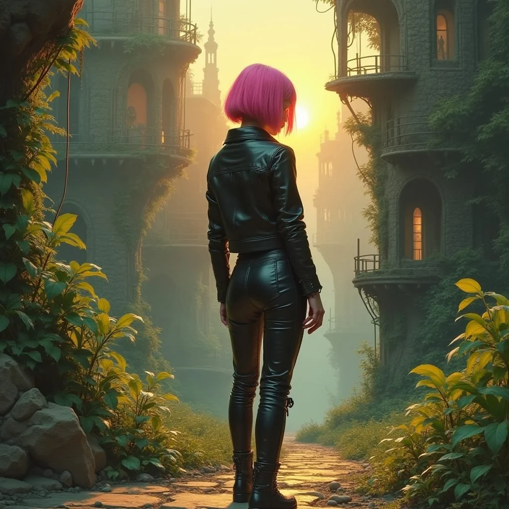Malika decides to first imprint the environment before she wants to continue...a matter of not getting lost.