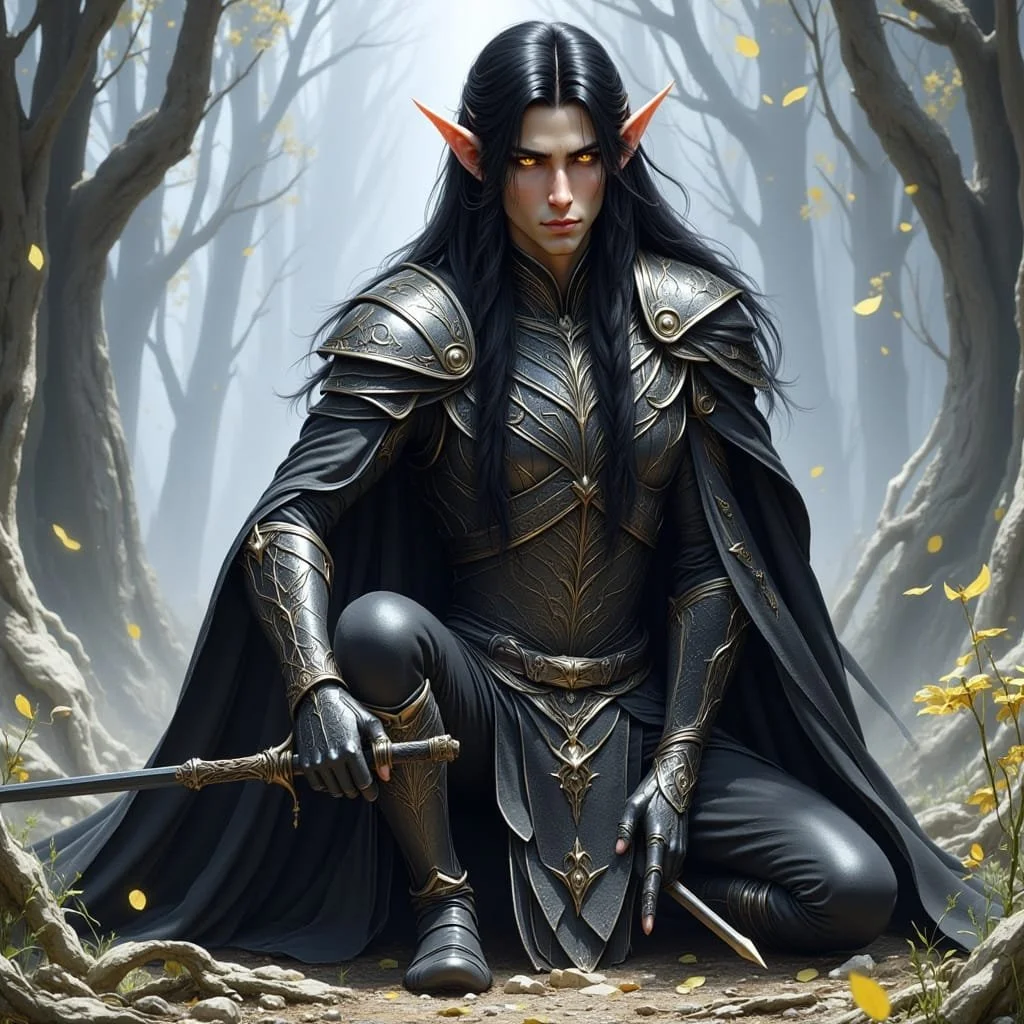 While doing so he addresses her: "I lay my faith in your hands, your highness."