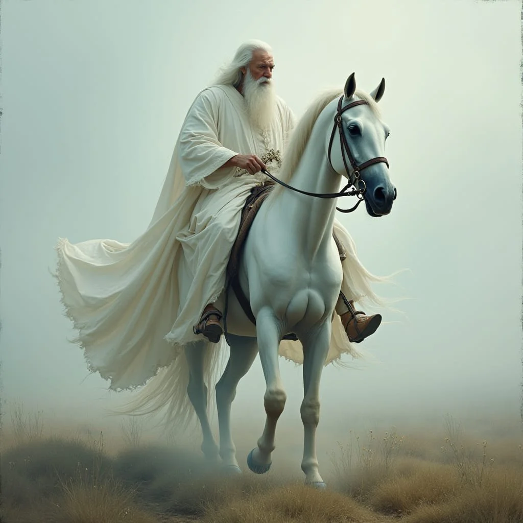 Zoroaster nods and spurs his horse. "See you later, my son."