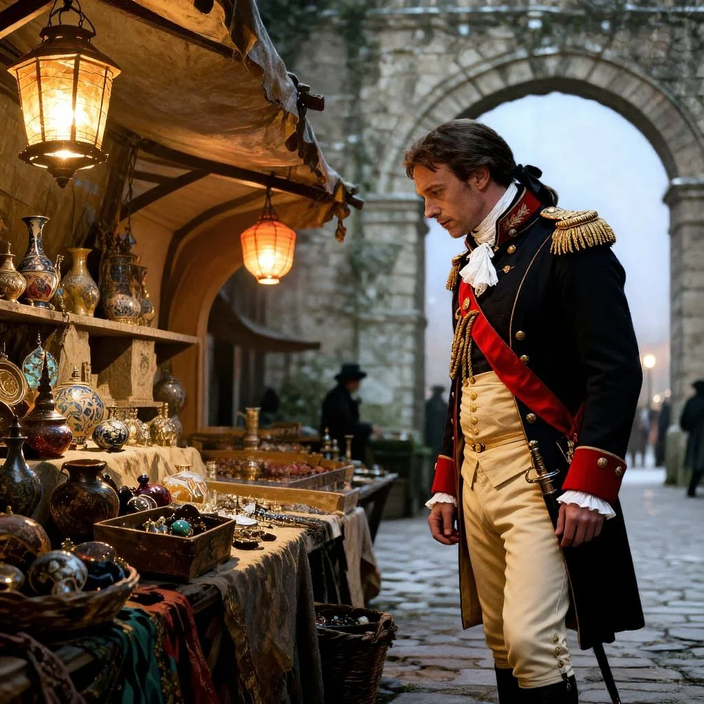 After his victory in Port de la Montagne, attention for Neo Lapon had waned again. He wandered listlessly through the town, and disgusted by the executions, he visited the local market.