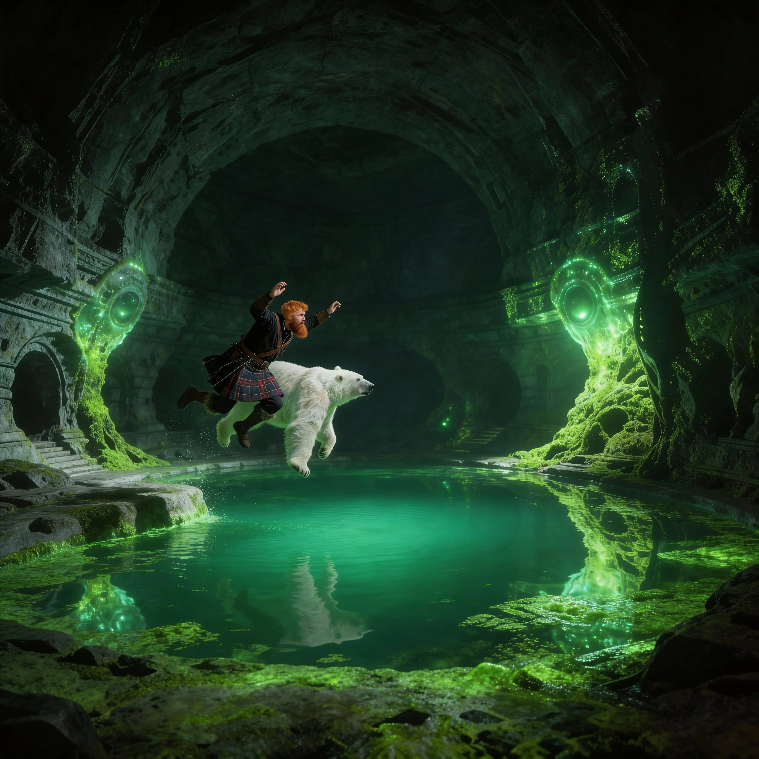 Not much later the two old friends decided to jump into the lake. In mid air MacDonald yelled: "I can't swim." To which Tornassuk replied: "Just move your arms and legs."