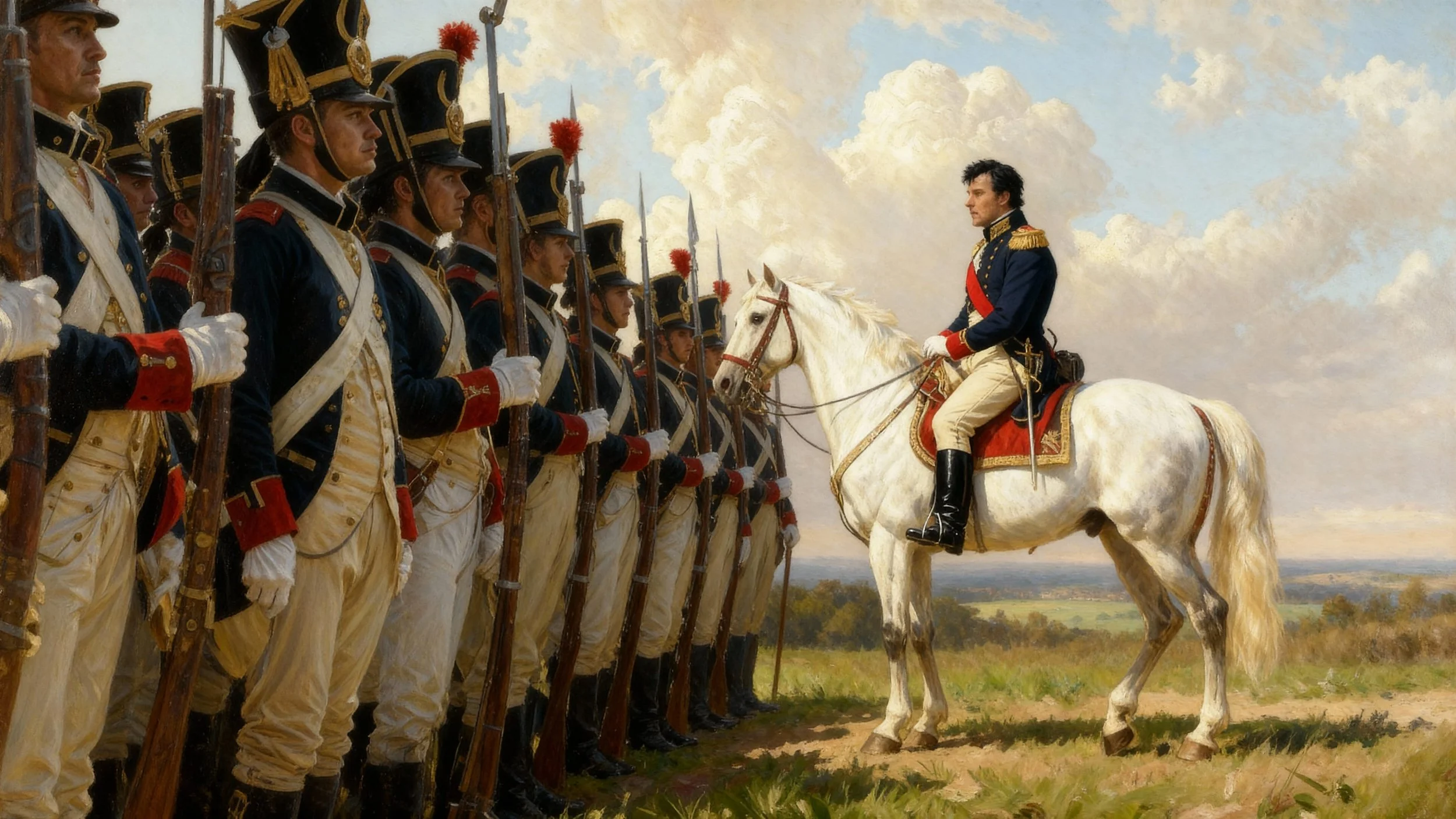 Meanwhile, Neo gave his soldiers one last motivational speech before they left. "You are the pride of this new country. And now we also have a golden opportunity to drive out our former masters once and for all!"