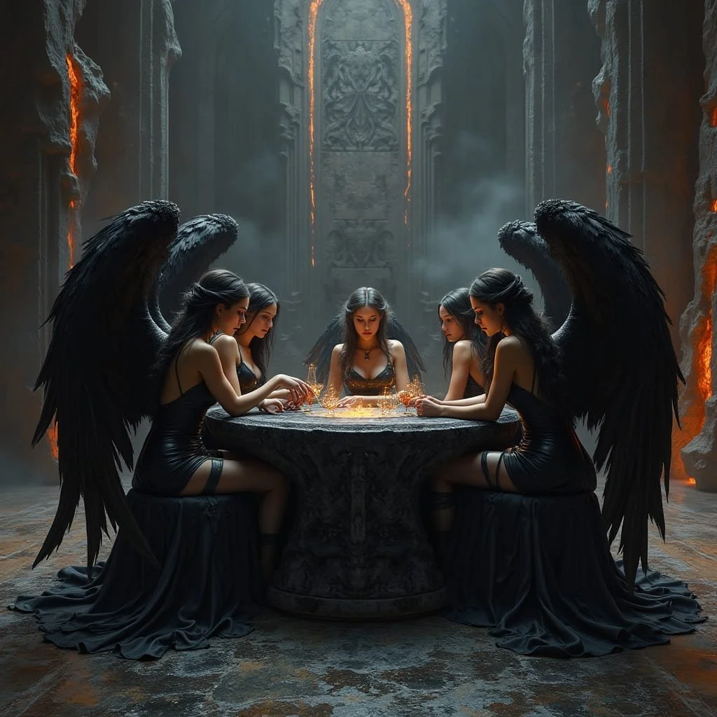 When Ariel arrives back at the citadel her four sisters urgently want to see her.