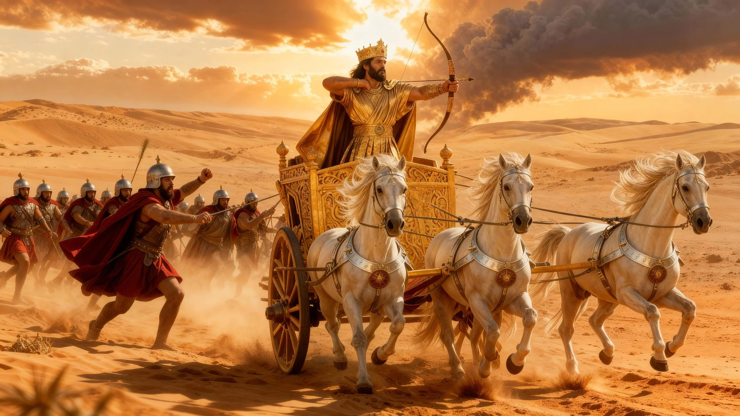 Artašiyāta did not have any solutions and even lost a horse pulling his chariot. In the end he had to run from his own soldiers.