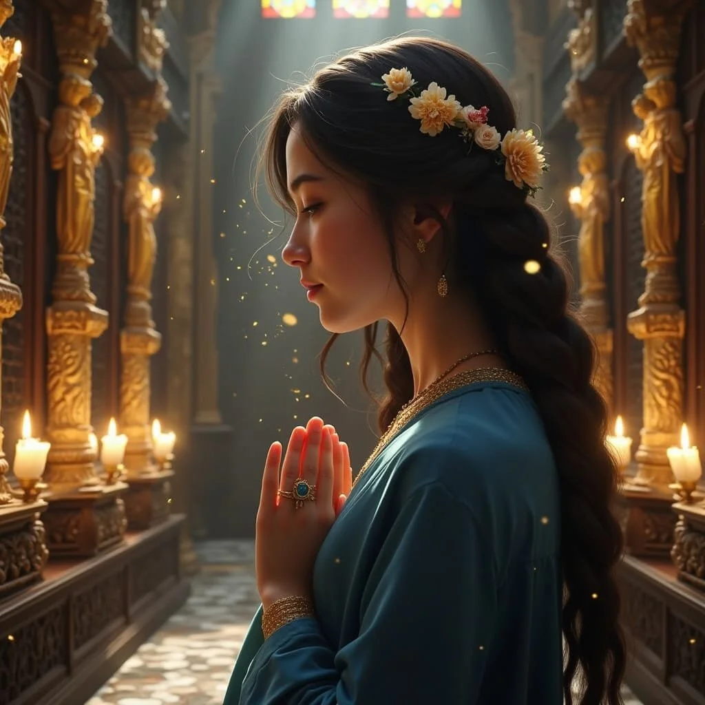 Finally, she turned to the only hope left to the desperate: the gods. She swore precious oaths and wept bitter tears, but also from the gods, no reply ever came.