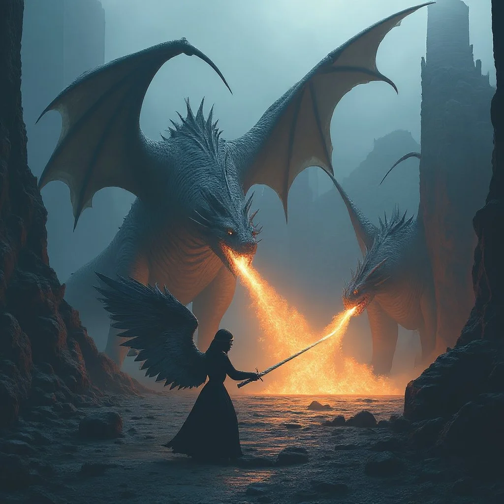 Soon the Angels join their dragons in their battle against this Behemoth.