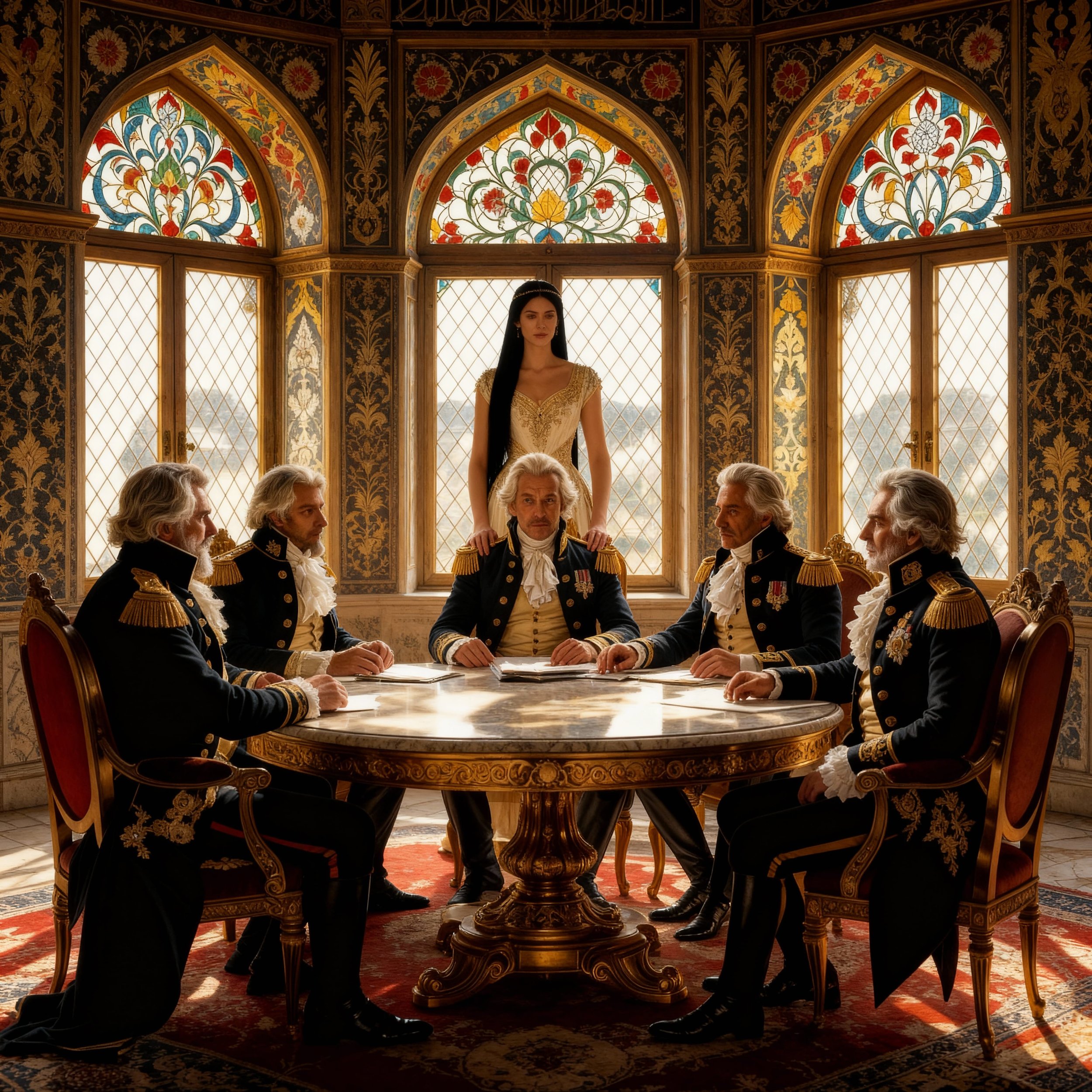 "I will take the lead of Neo's army as the mother of his descendant, and return to Opal to dethrone Liberty and Bernadotte." "But, but...you're a woman." "What an attentiveness, Noh. Who do you think the army will follow?" "You marshals and being spl