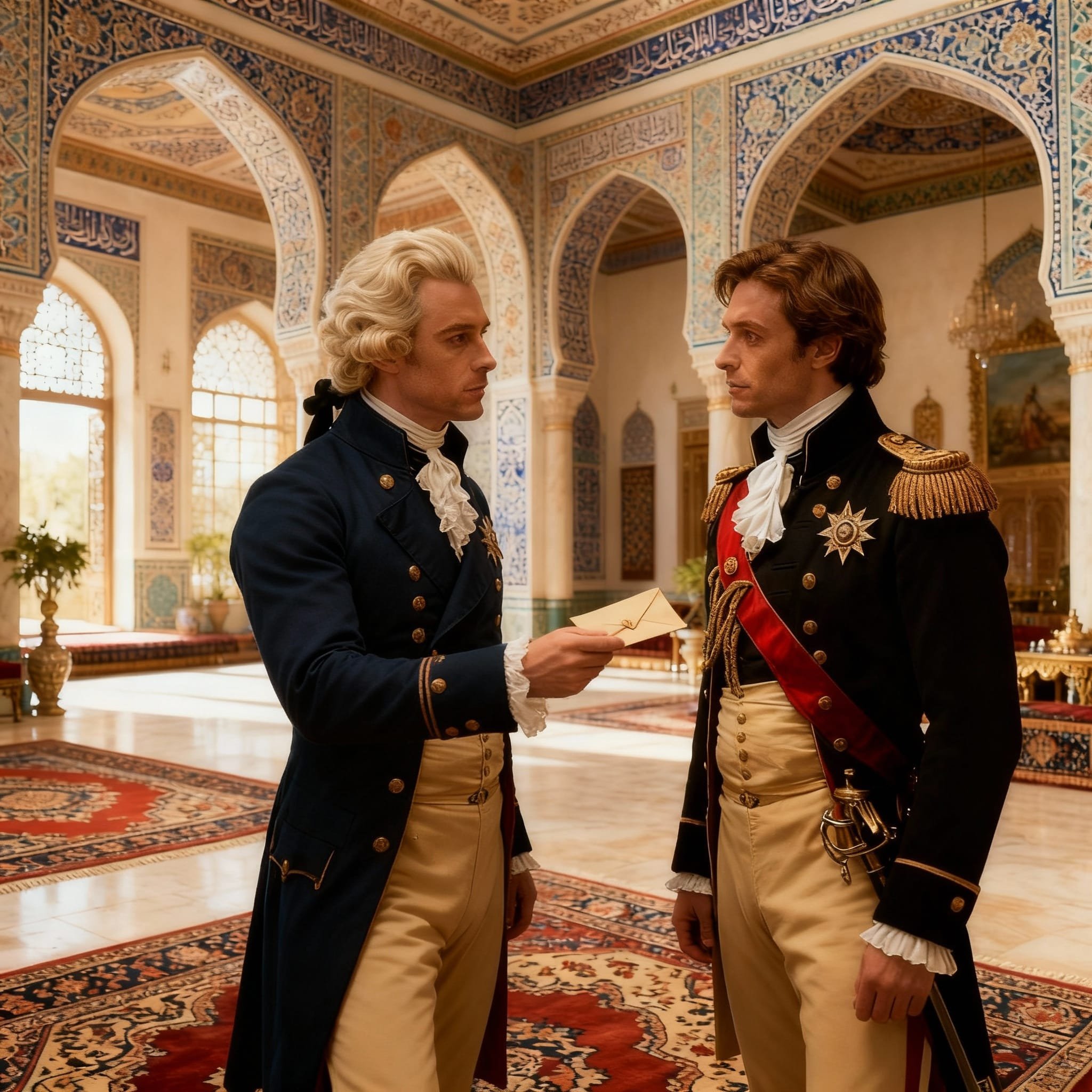 When Neo settled himself in the royal palace a long-awaited meeting took place. His aide-de-camp had finally arrived. Without any further explanation he handed an envelope to Neo, with the announcement that he had bad news: Josy had committed suicide