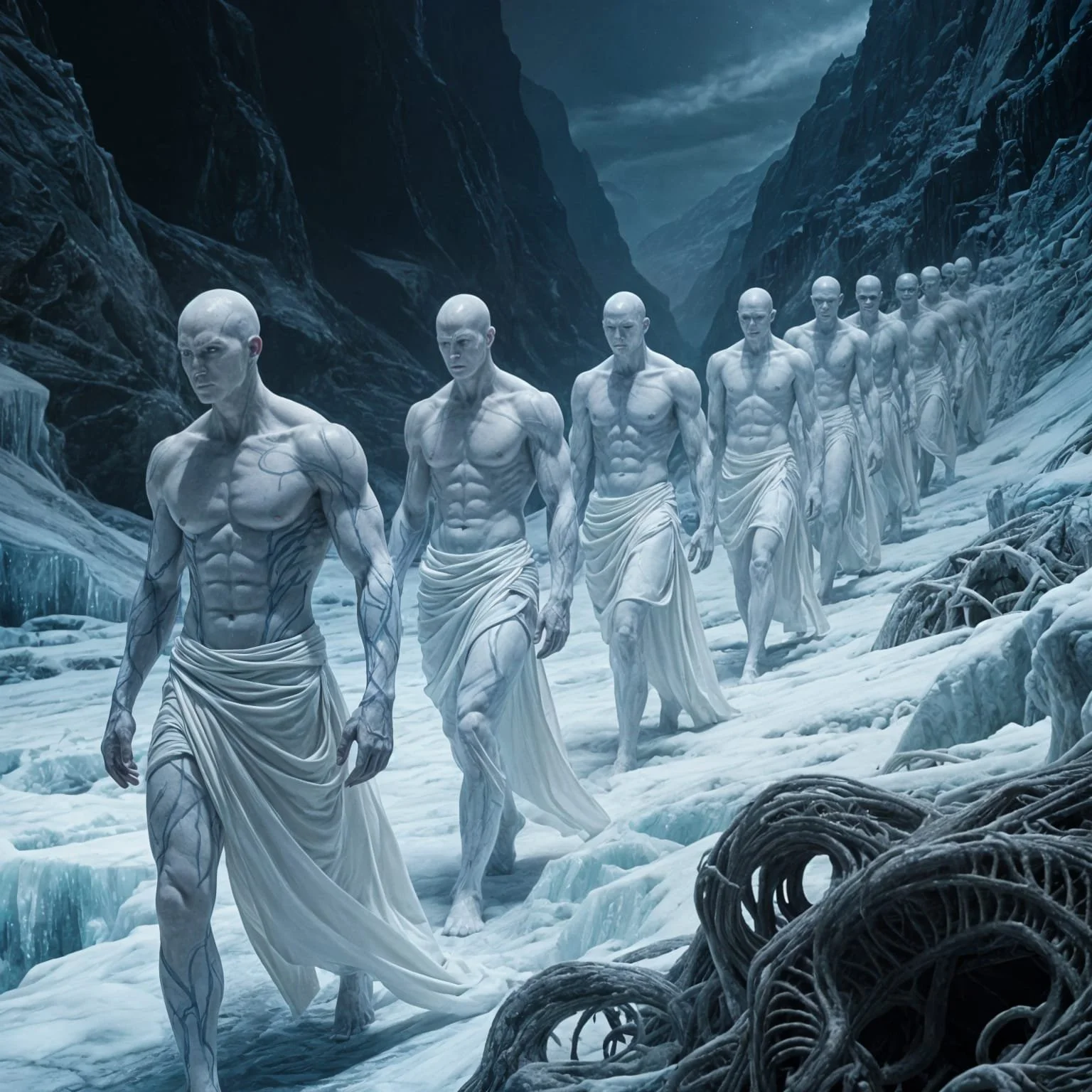 As the Gorgons continued to descend towards the dry steppes...