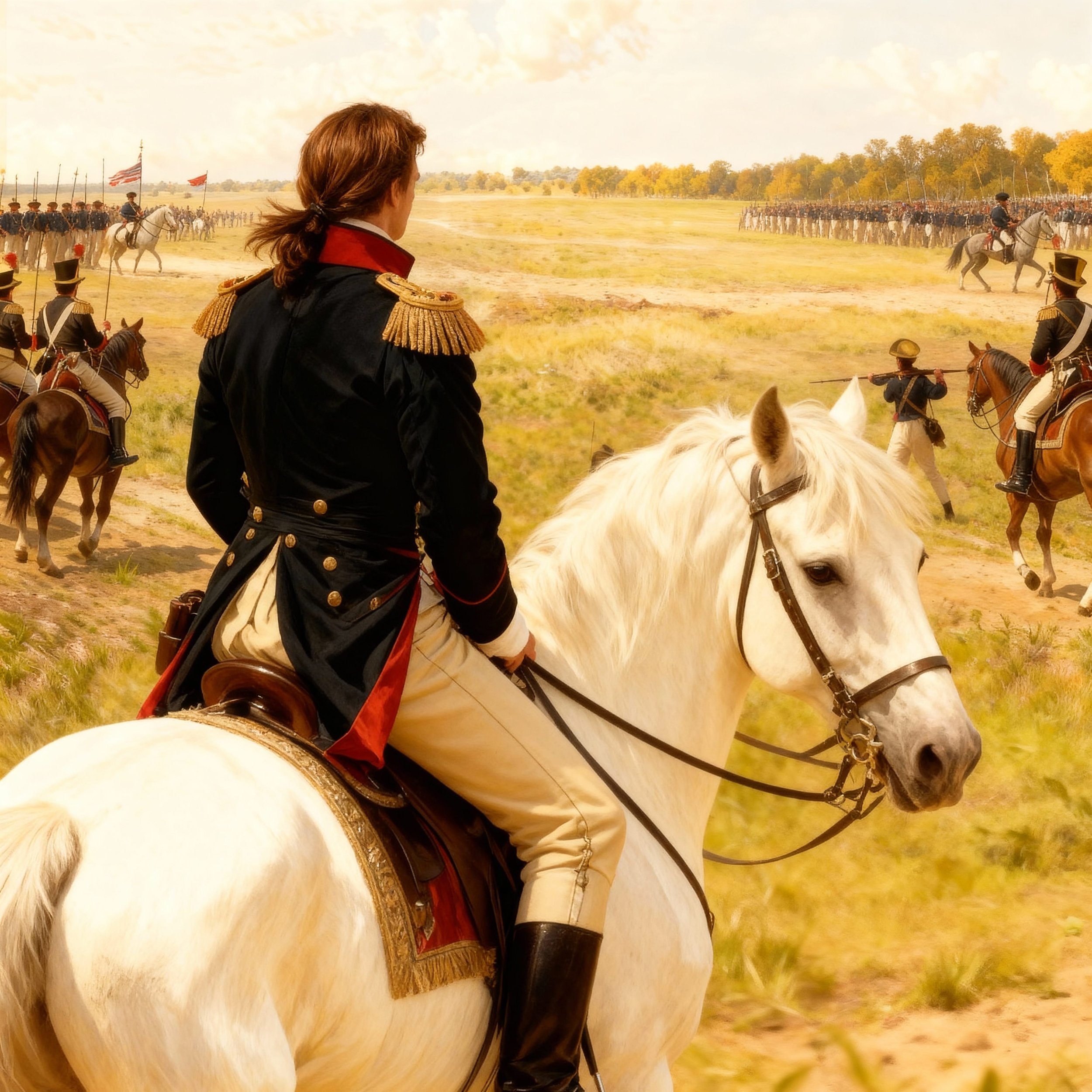 In joyful anticipation of finally receiving news, Neo attended cavalry maneuvers. His joy, however, was short-lived.