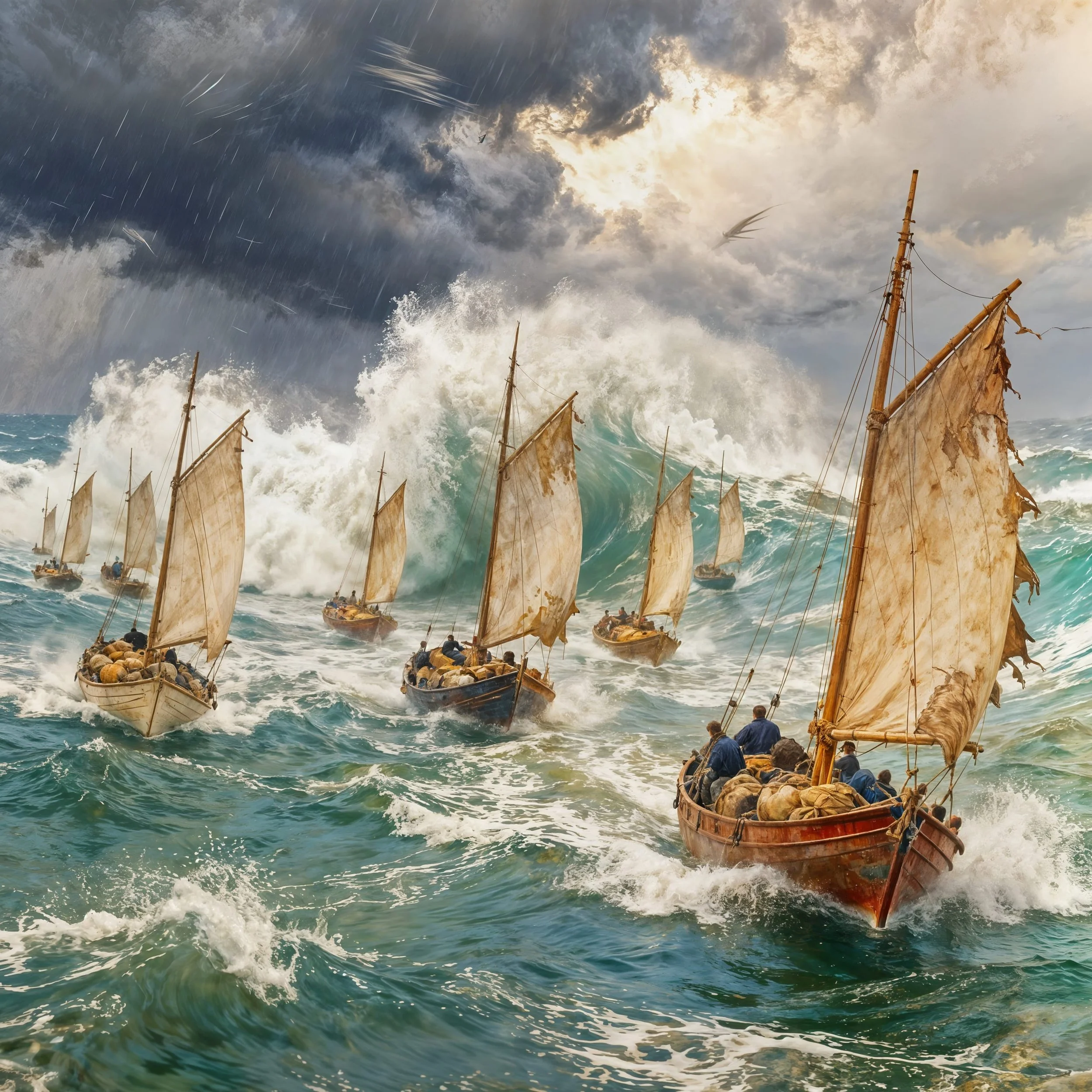 "We can provide you and your mates with some smaller boats in order to conquer the waves and dive in a calmer place where they are hiding. Me and my people will help you find your cure there if it exists."