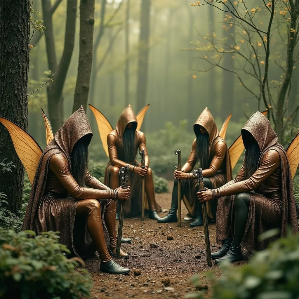Just like his wives he had a personal body guard, chosen from the best of the Fae warriors,....