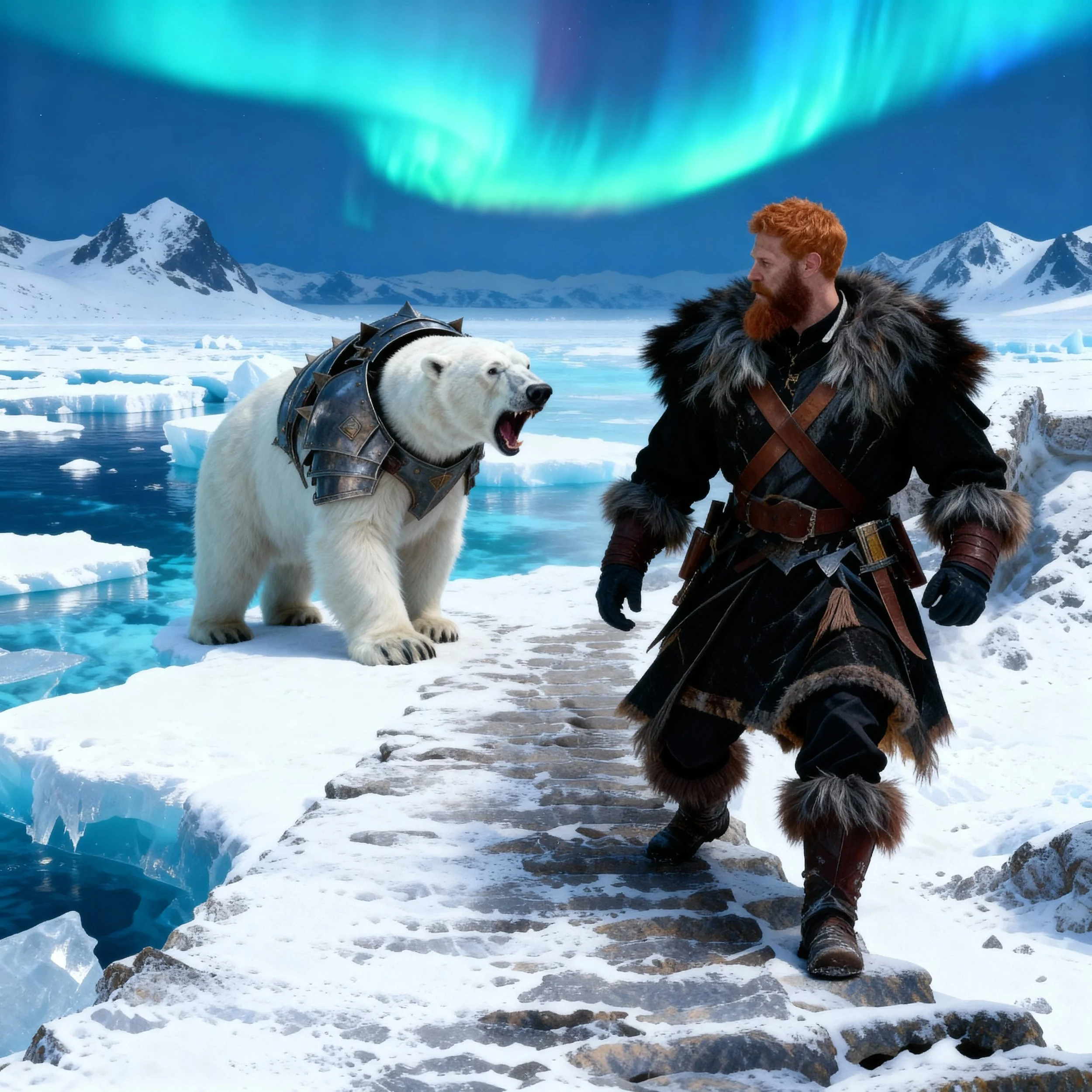 In spite of Tornassuk's instructions MacDonald stepped forward. Tornassuk growled and showed his teeth: "Get back, you idiot!"