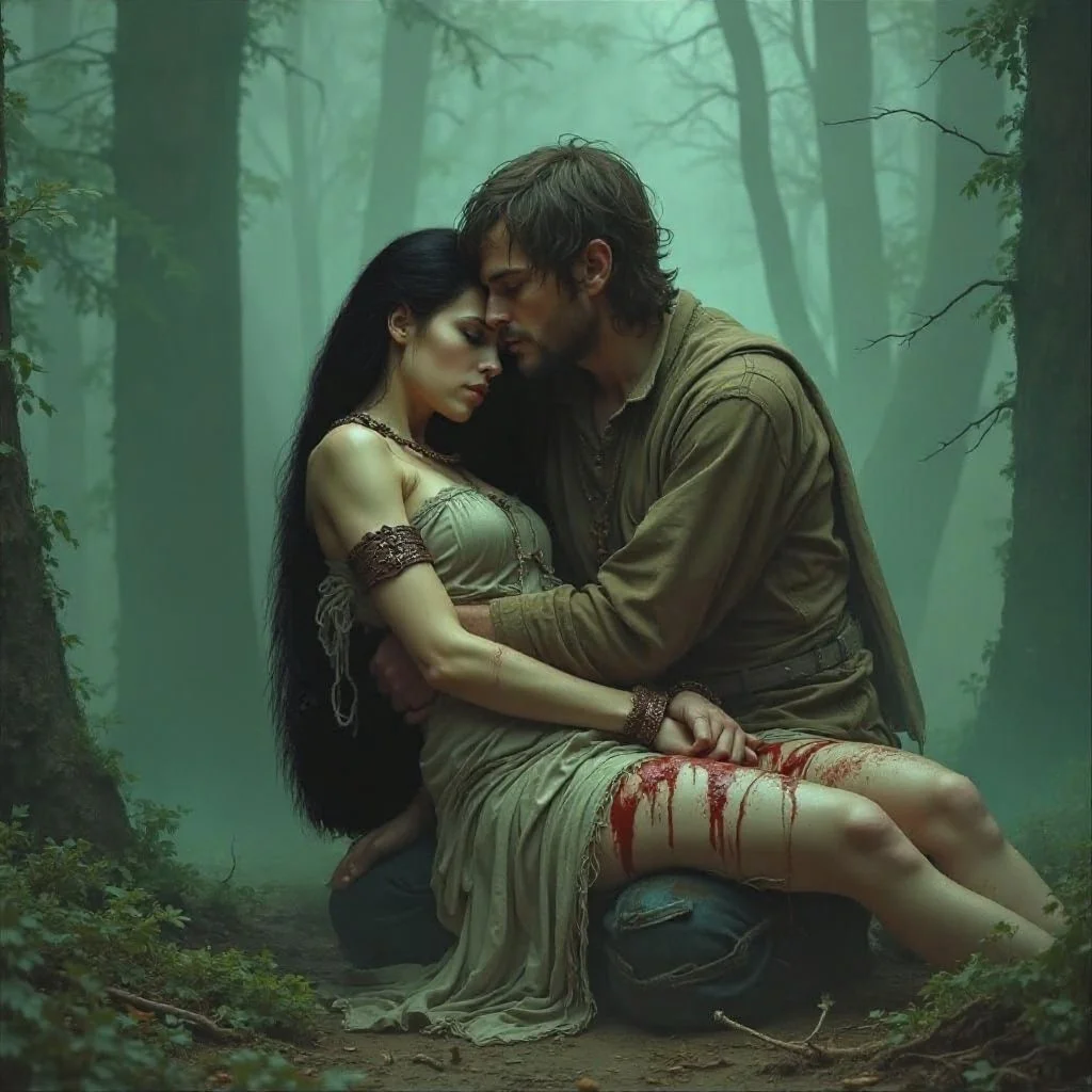 When Mac releases the Angel all she says is "Gorgons". "Cut off my wings." When he asks her for her name she whispers: "Leialel". But before she can say more about what happened, the poor thing blows out her last breath.
