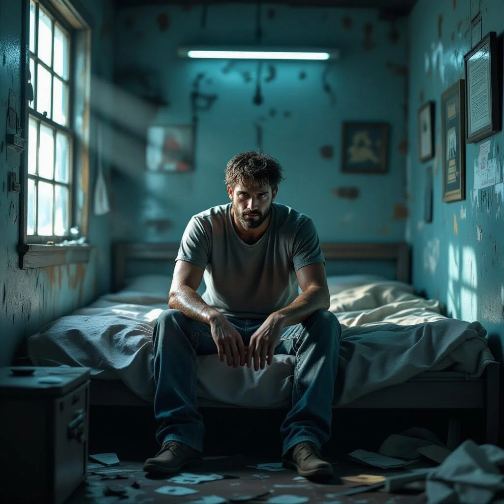 Two weeks later, in a new studio, Max wakes up, ready for his mission. First thing to do is leave a message on a bulletin board for The Boss, explaining that the bomb did not detonate, but that he has an alternative plan.