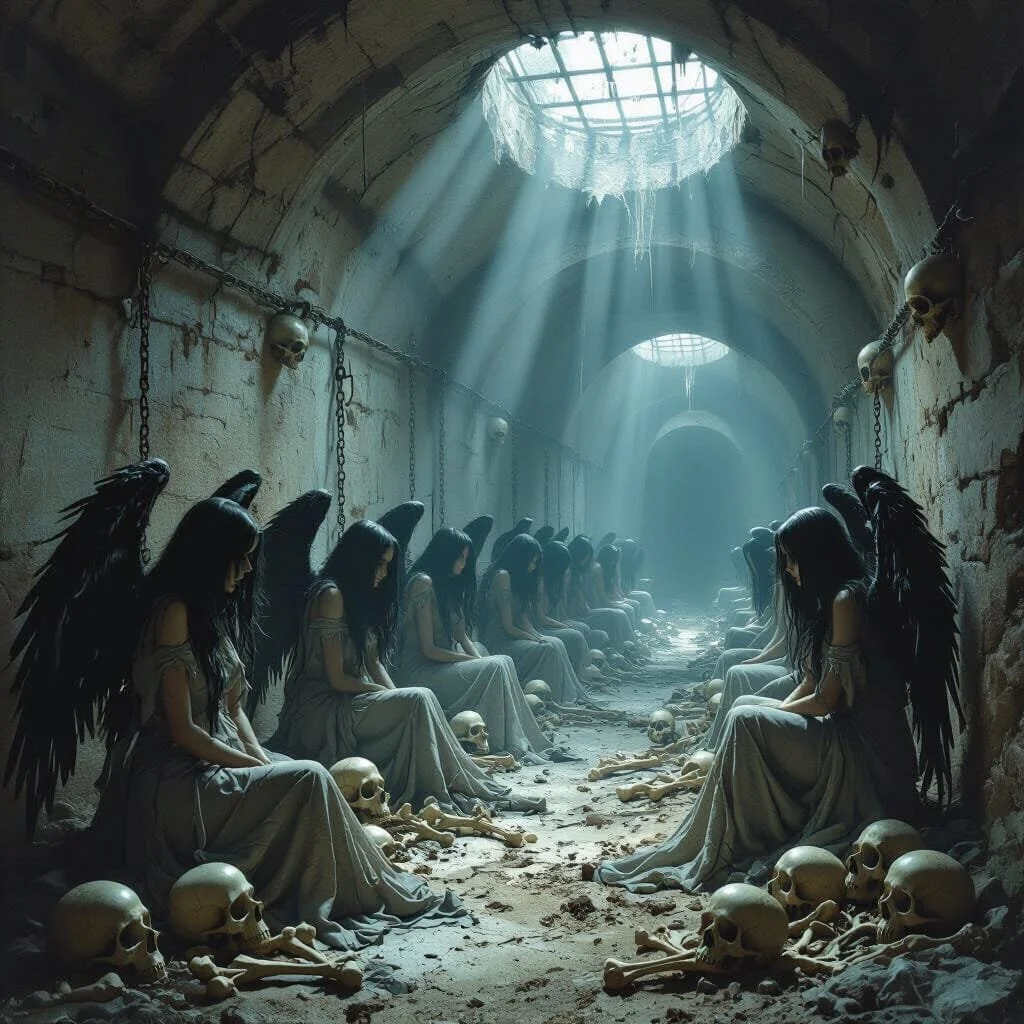 ...there is a cellar where the Angels have been locked up since their defeat one year ago.
