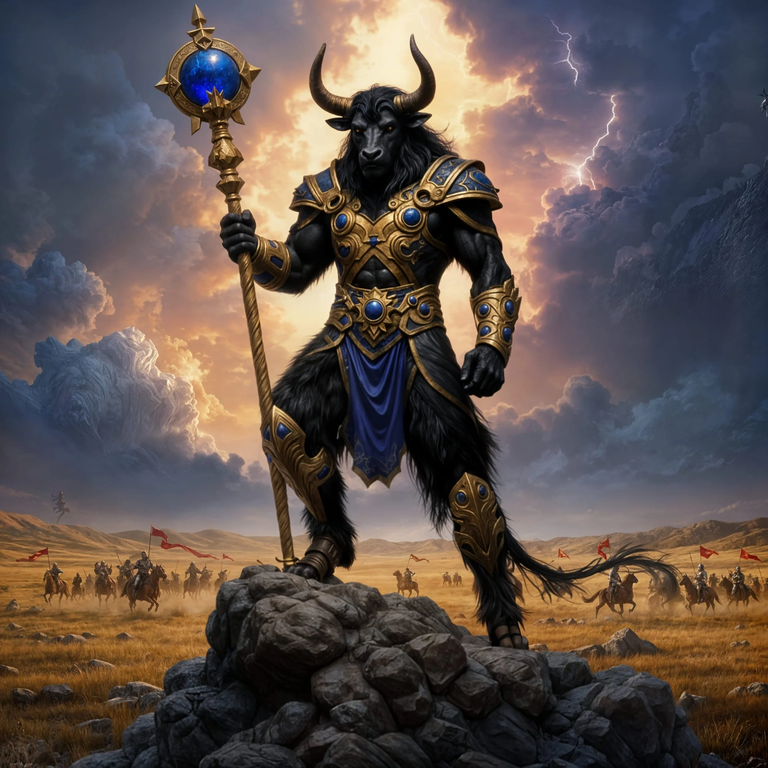The moment had come for Asterion to spring the trap. In the background, the knights rode aimlessly, shouting at each other what to do. Asterion gave the signal.