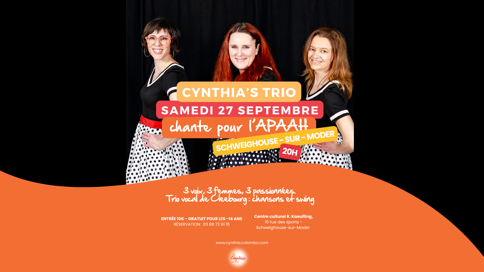 Cynthia’s TRIO chante pour l’association l’APAAH