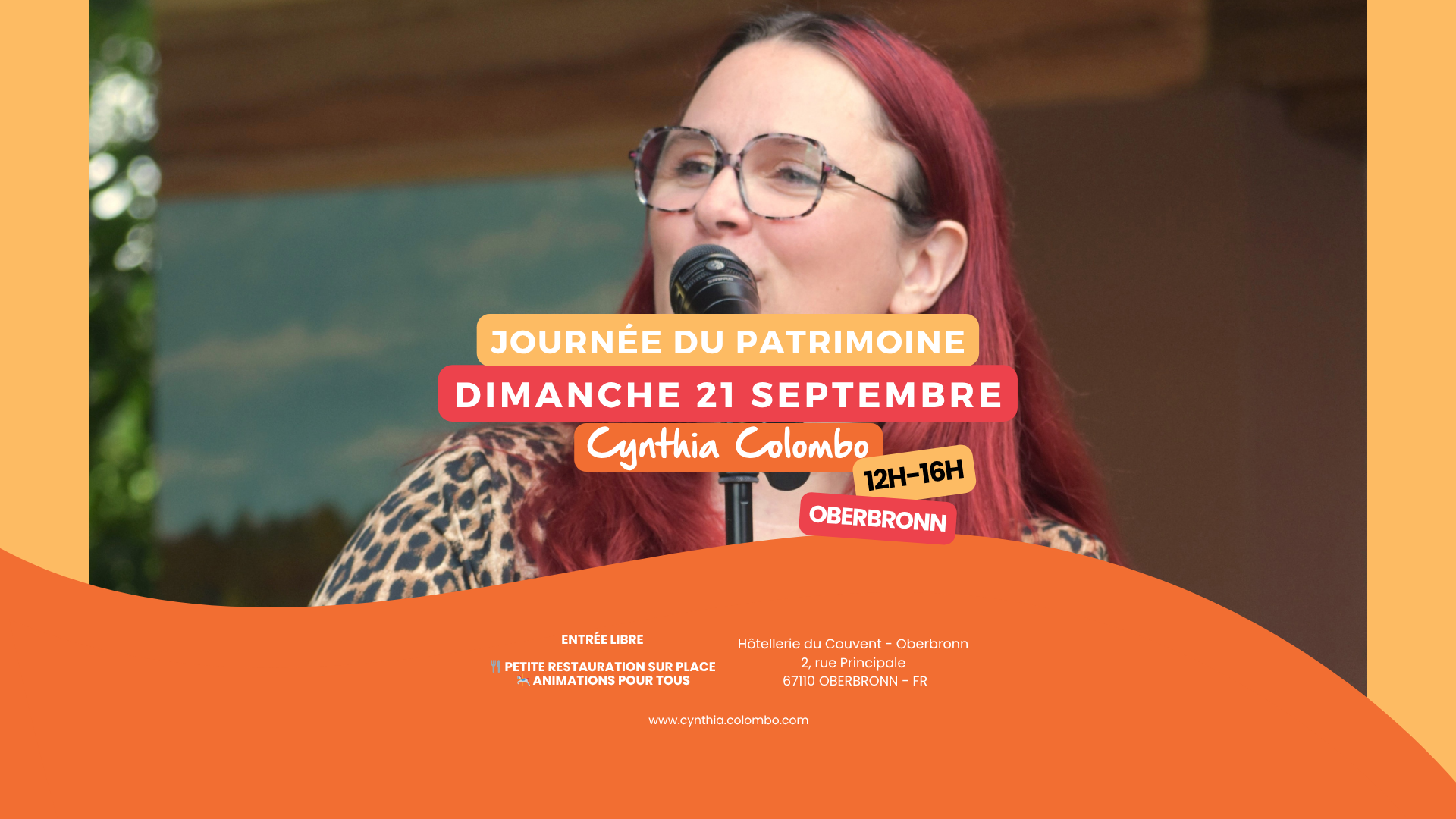 Cynthia chante pour la Journée du Patrimoine à Oberbronn