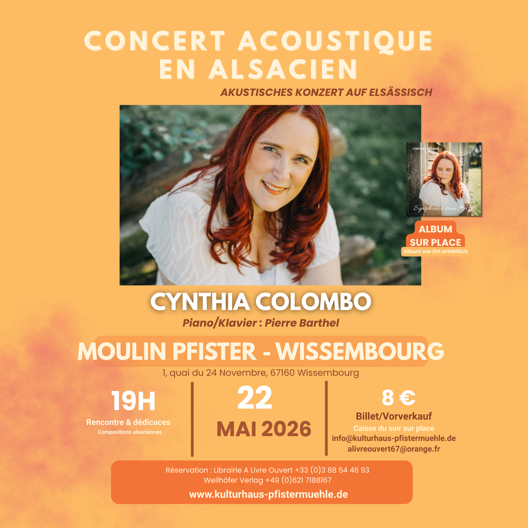 🎤 Concert acoustique en alsacien&nbsp;Synphonie&nbsp;vum Harz&nbsp;avec pianiste&nbsp;