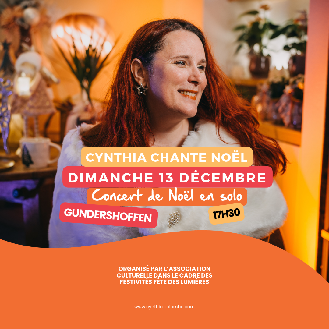 🎶 CYNTHIA COLOMBO CHANTE NOËL À GUNDERSHOFFEN