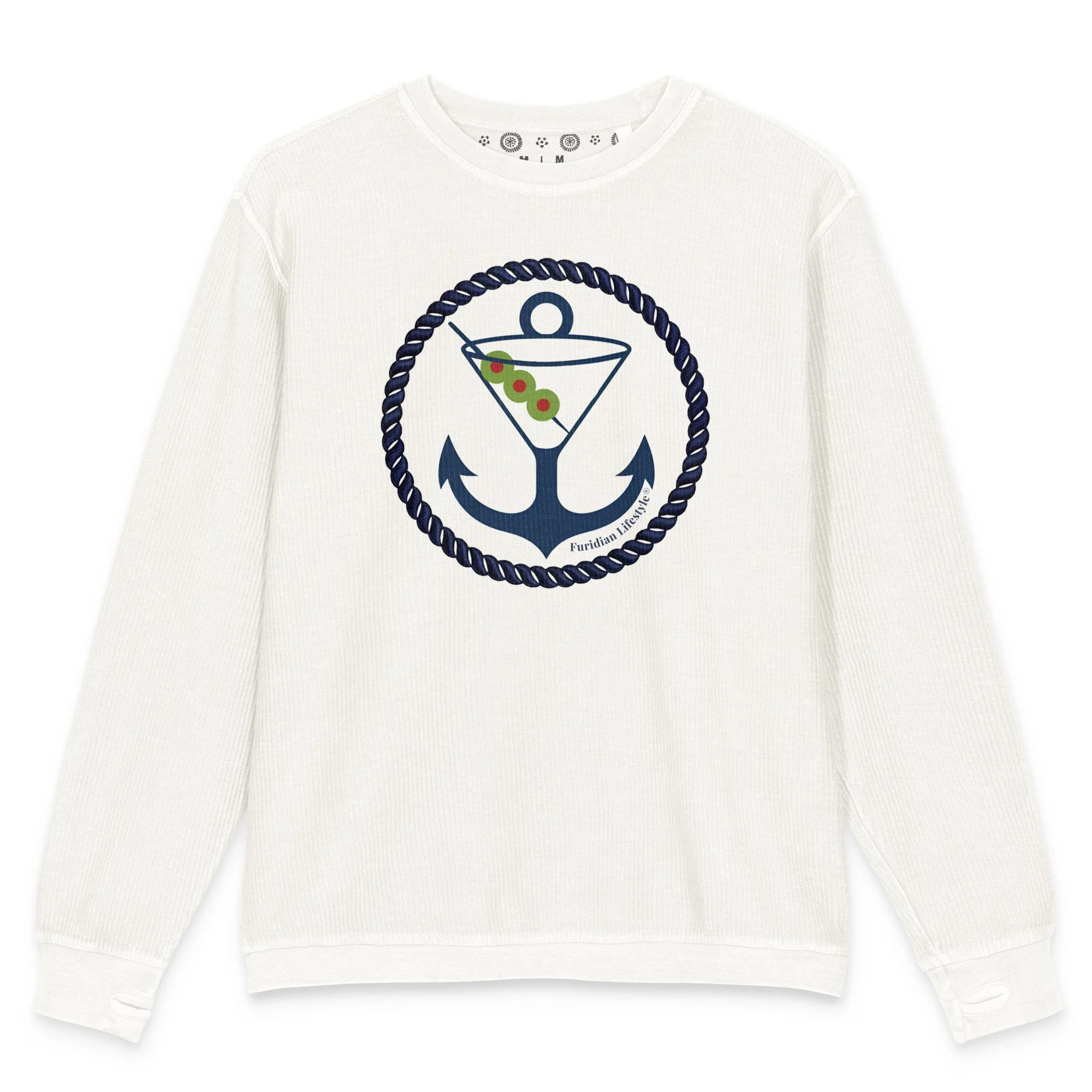 Furidian® Coastal Collection Comfy Cord Sweatshirt