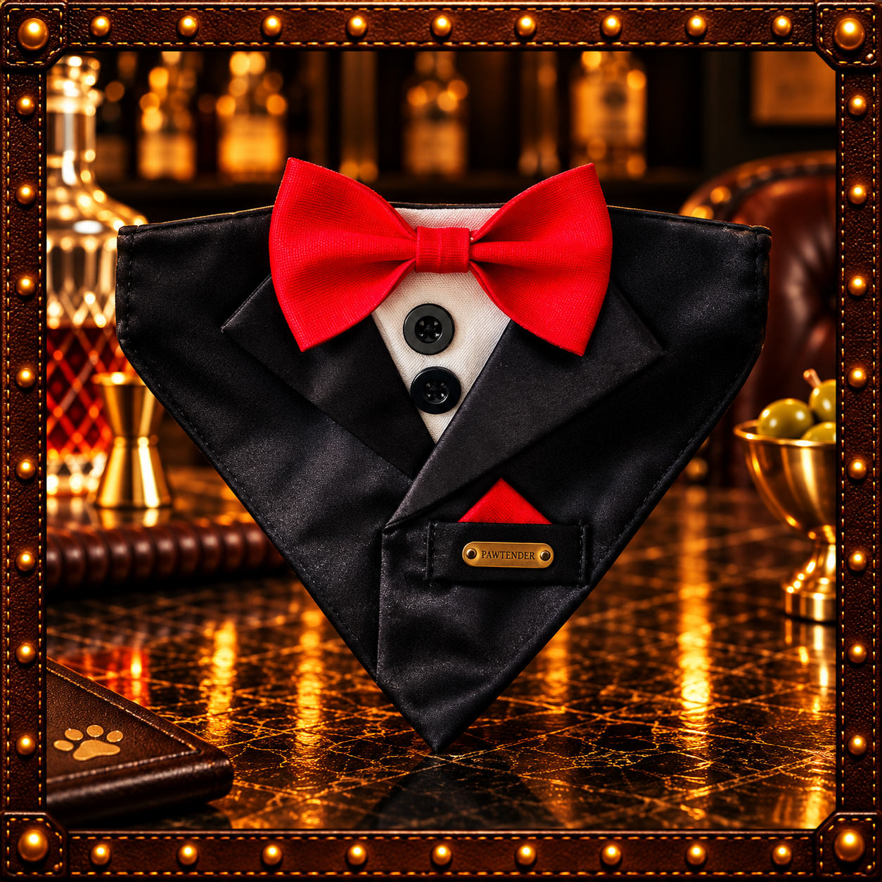 PAWTENDER™ Tuxedo Bandana