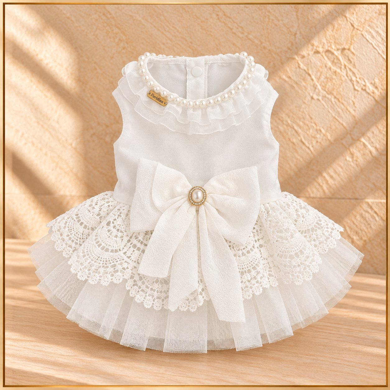 Ivory Lace Dog Dress with Pearl Bow.png